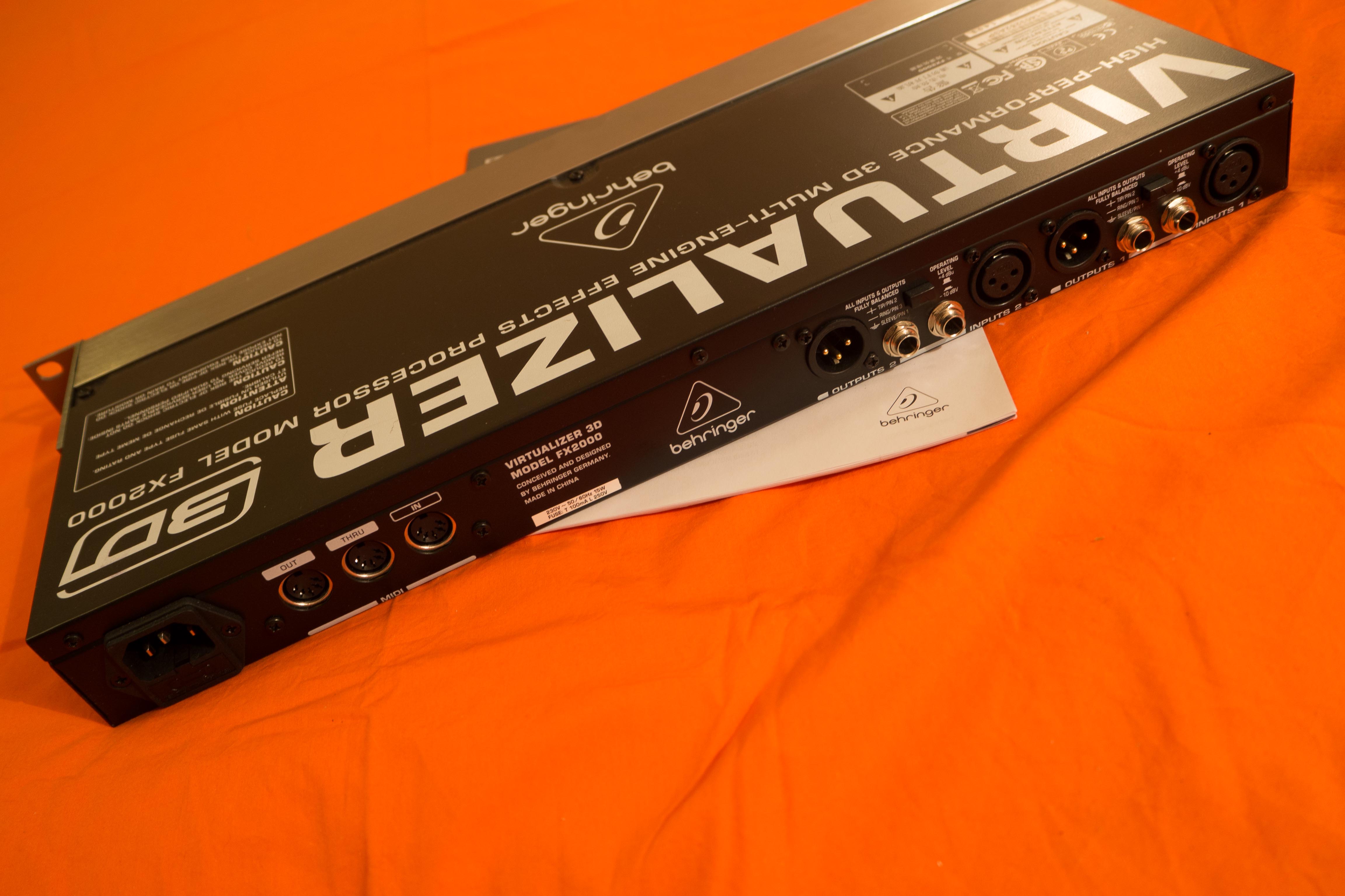 Процессор эффектов behringer fx2000 virtualizer 3d обзор