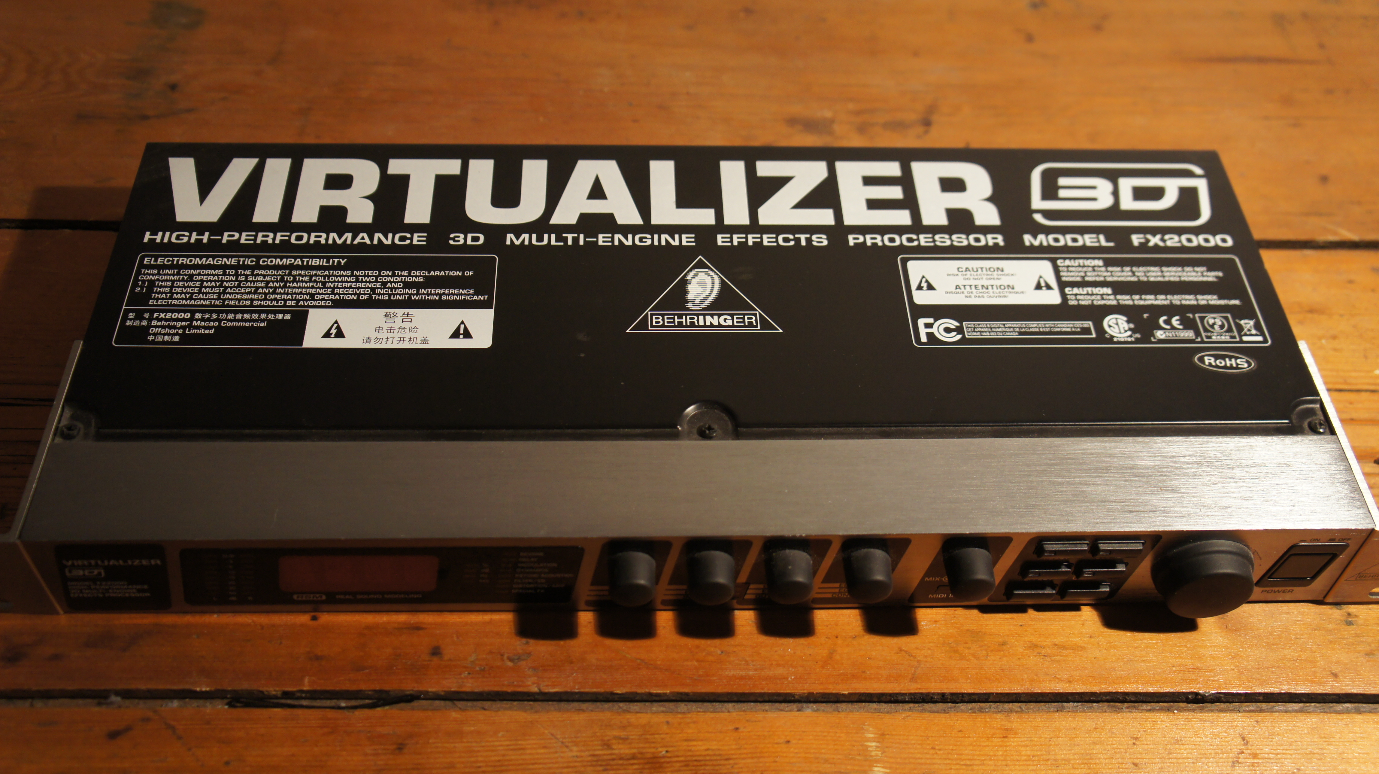 Процессор эффектов behringer fx2000 virtualizer 3d обзор