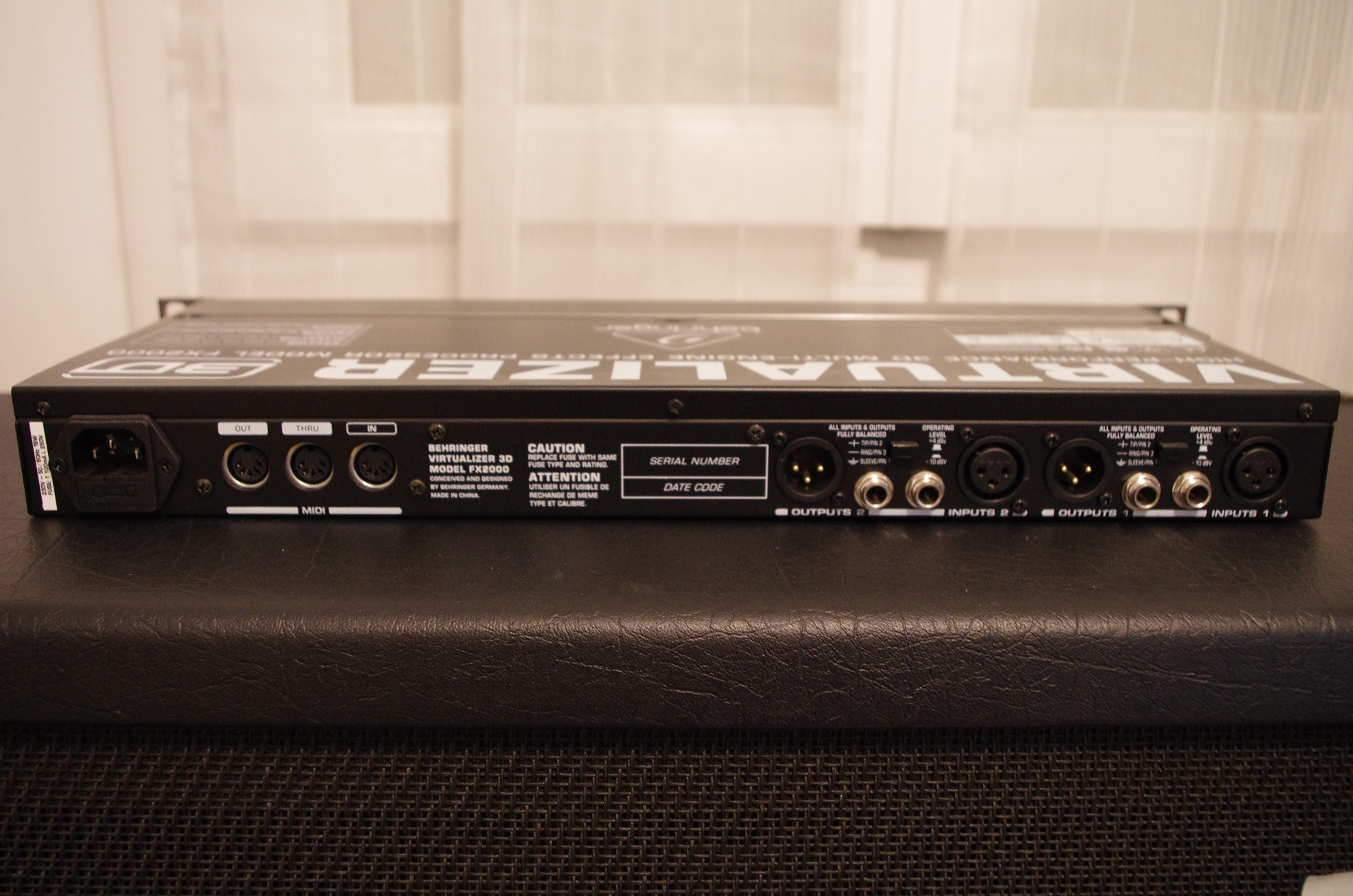 Процессор эффектов behringer fx2000 virtualizer 3d обзор