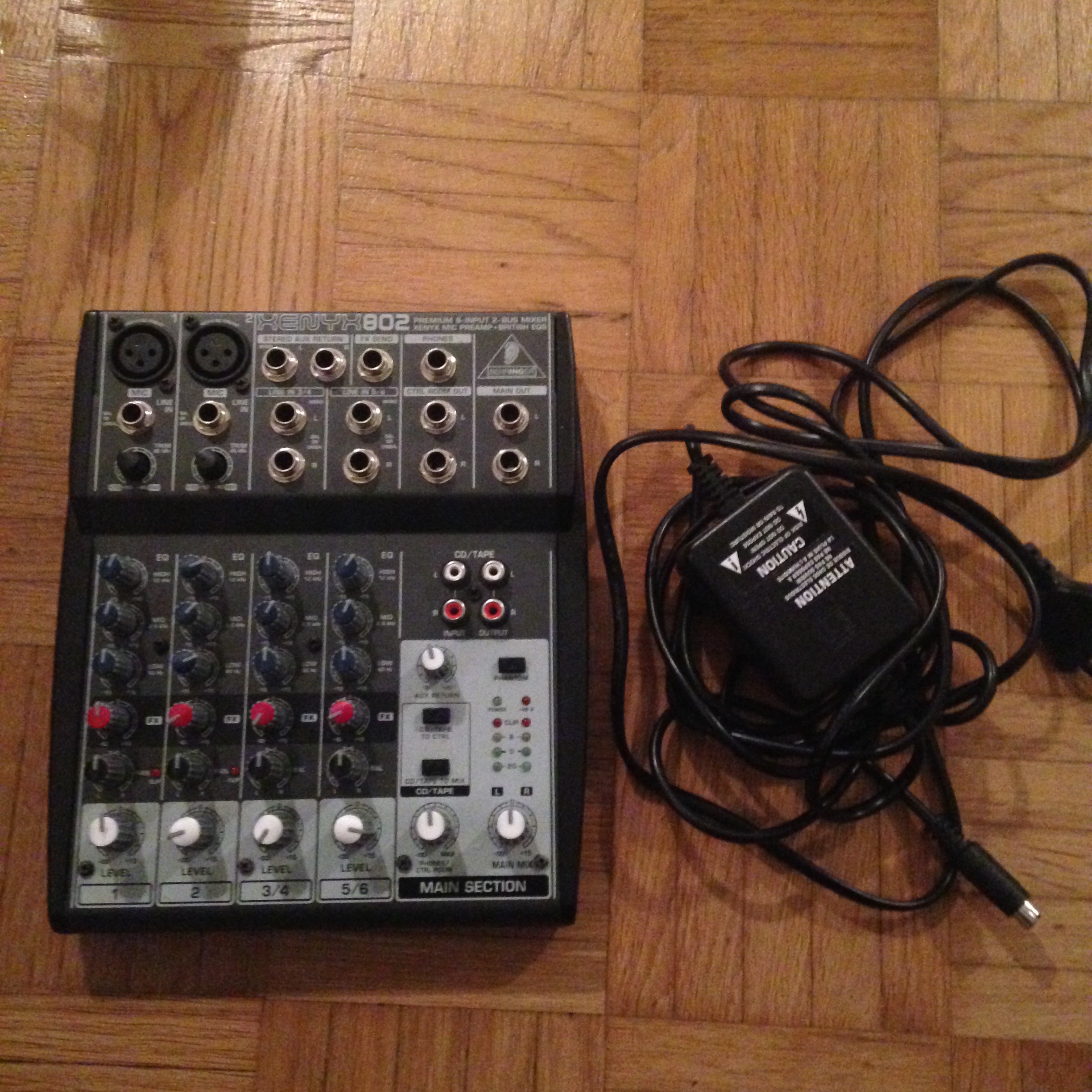 compression on the behringer xenyx q802usb