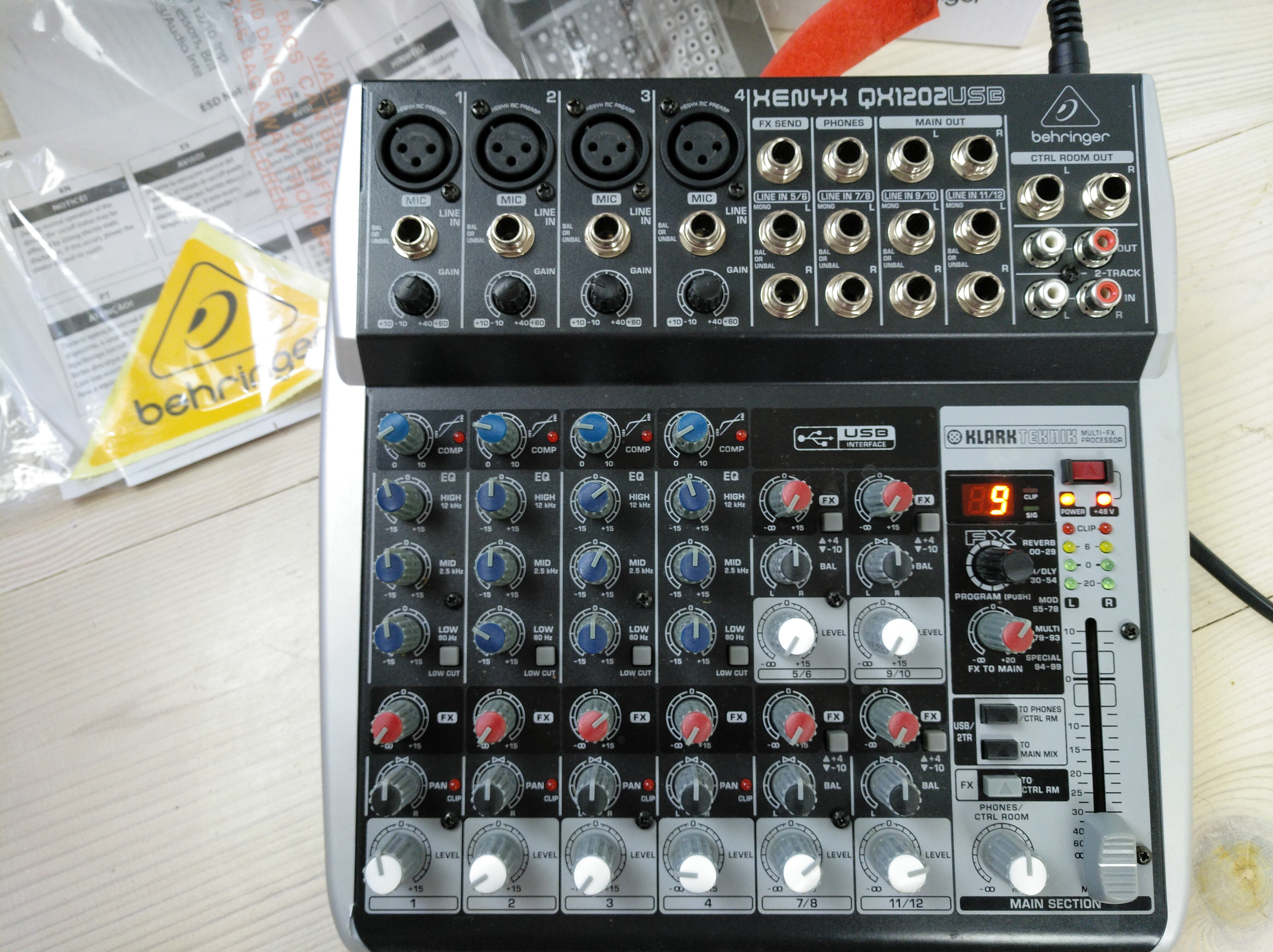 Behringer xenyx qx1202usb схема