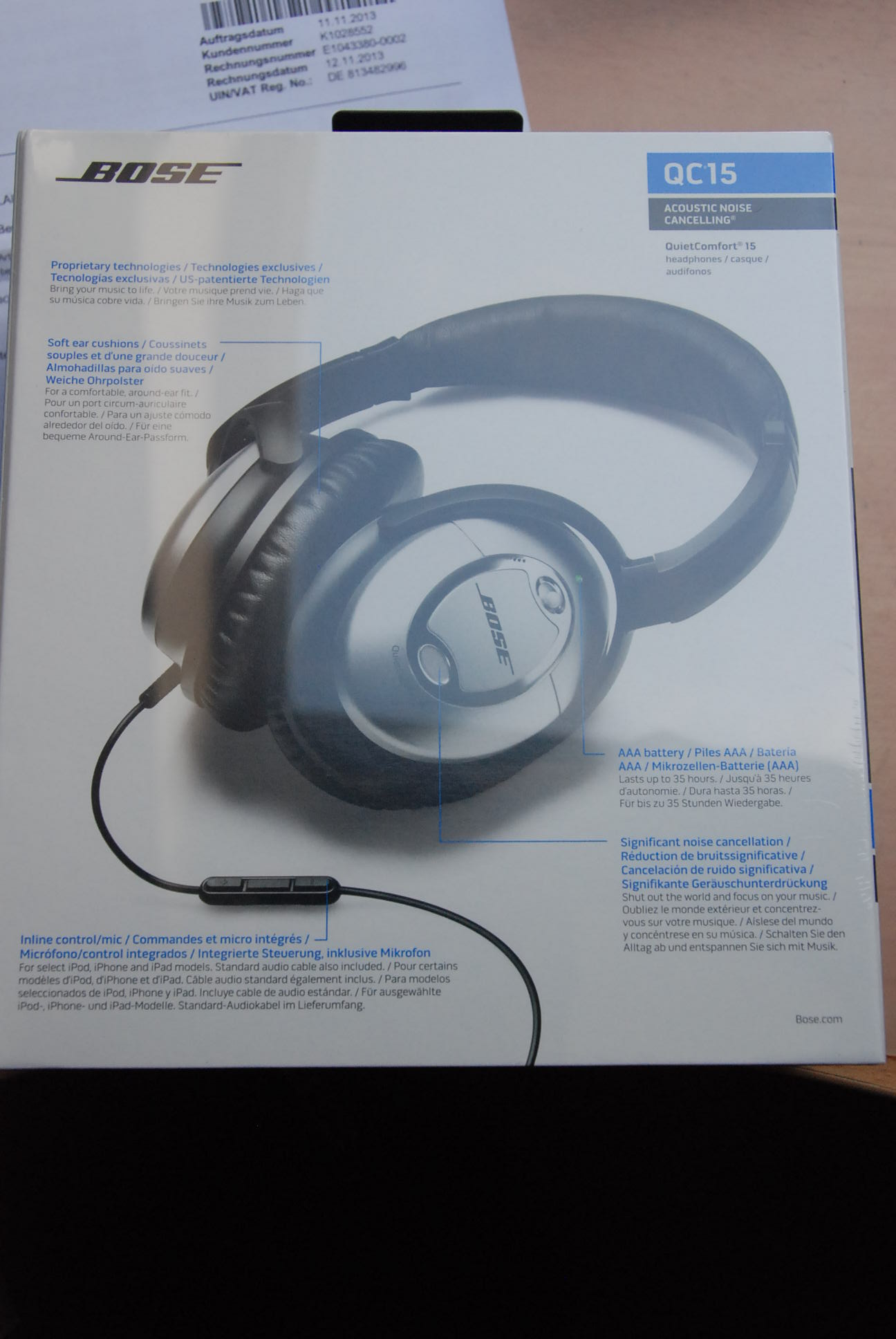 Photo Bose 15 Bose Quiet comfort 15 (724813) Audiofanzine