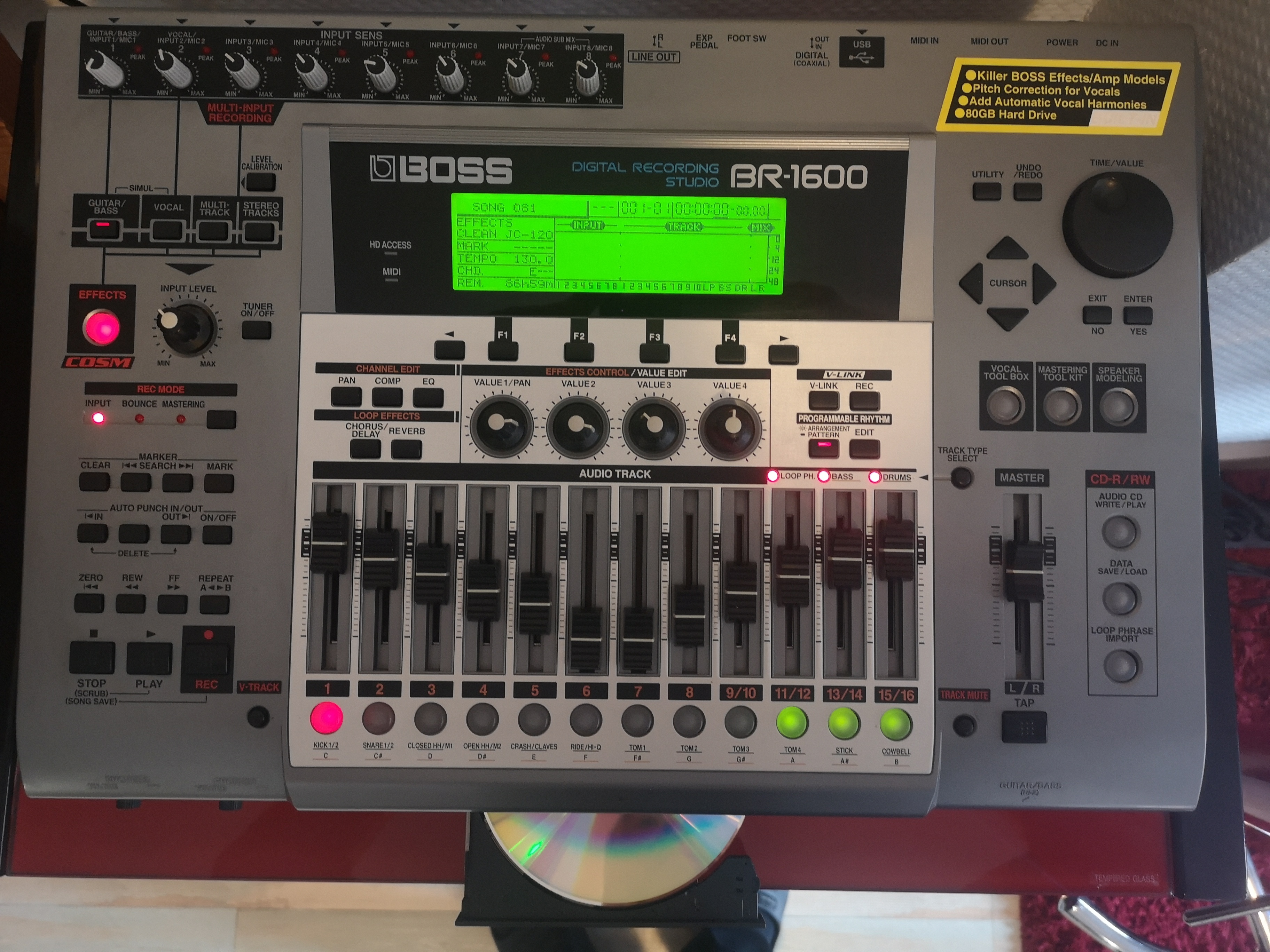 BR-1600CD Digital Recording Studio Boss - Audiofanzine