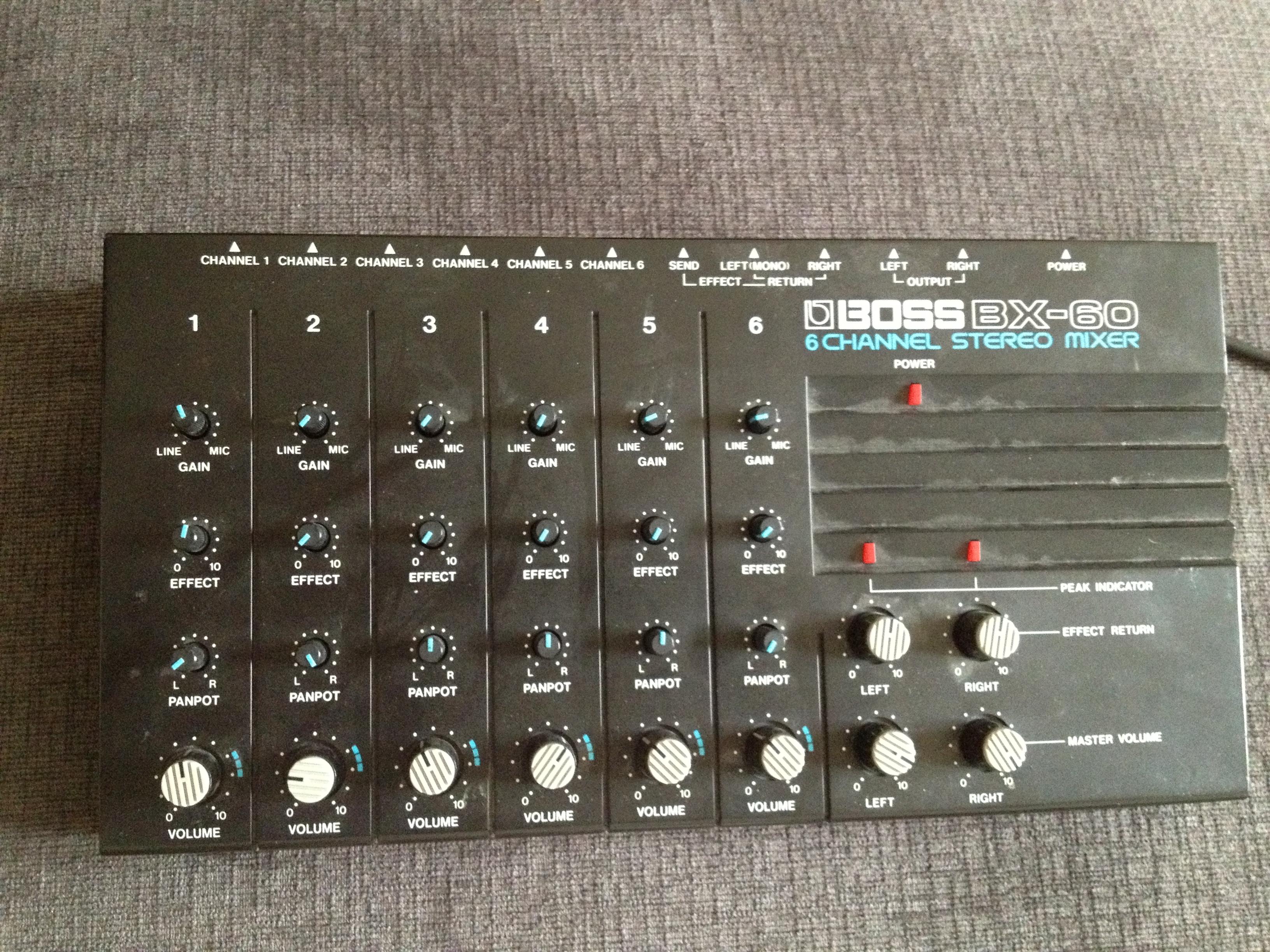 Boss BX60 6 Channel Stereo Mixer image (583601) Audiofanzine