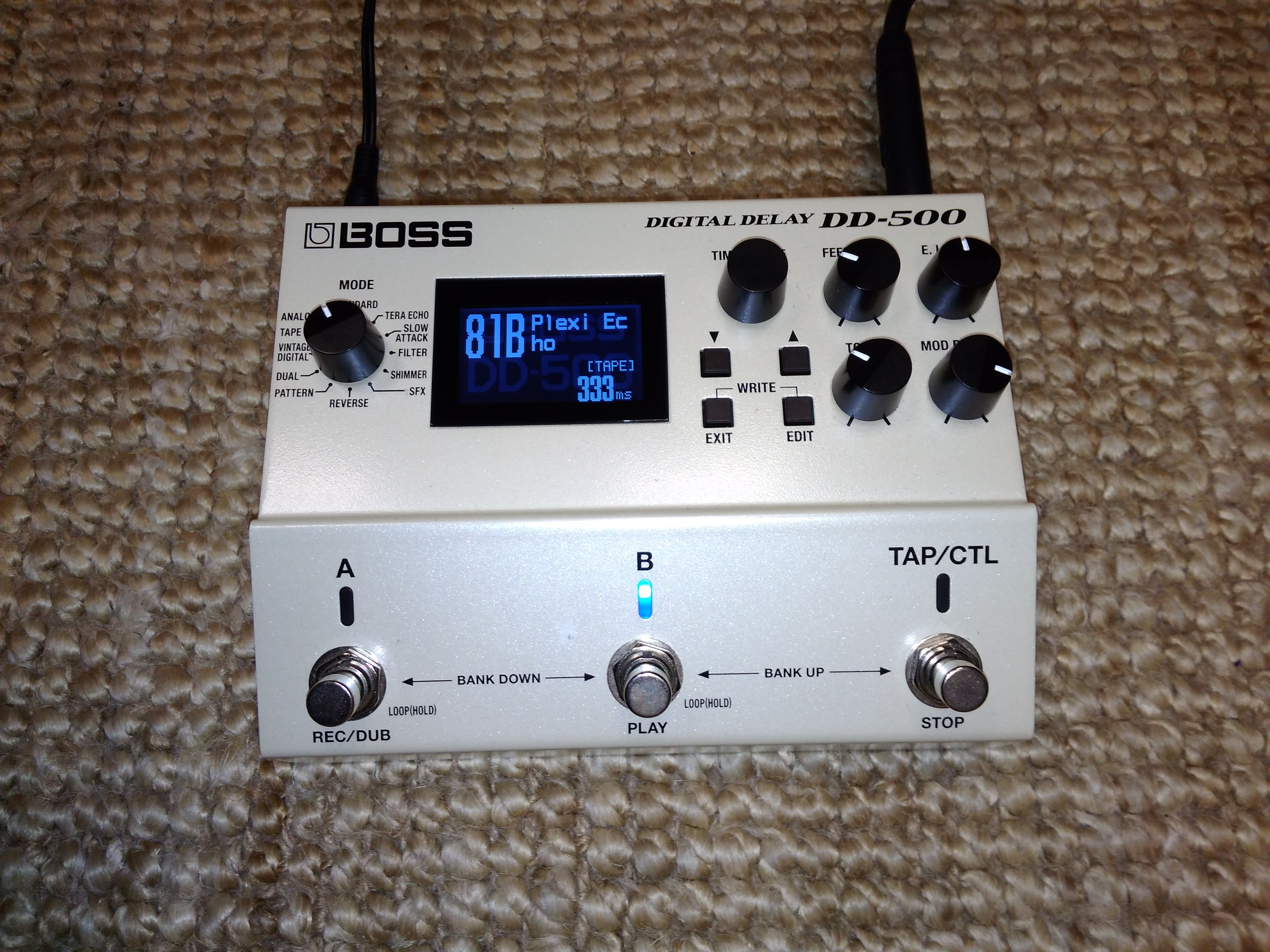 DD500 Digital Delay Boss DD500 Digital Delay Audiofanzine