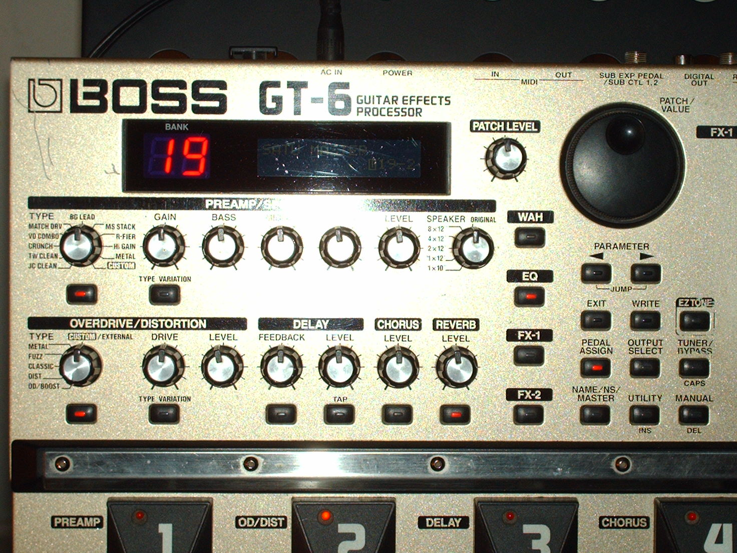 boss gt 6 funk sound