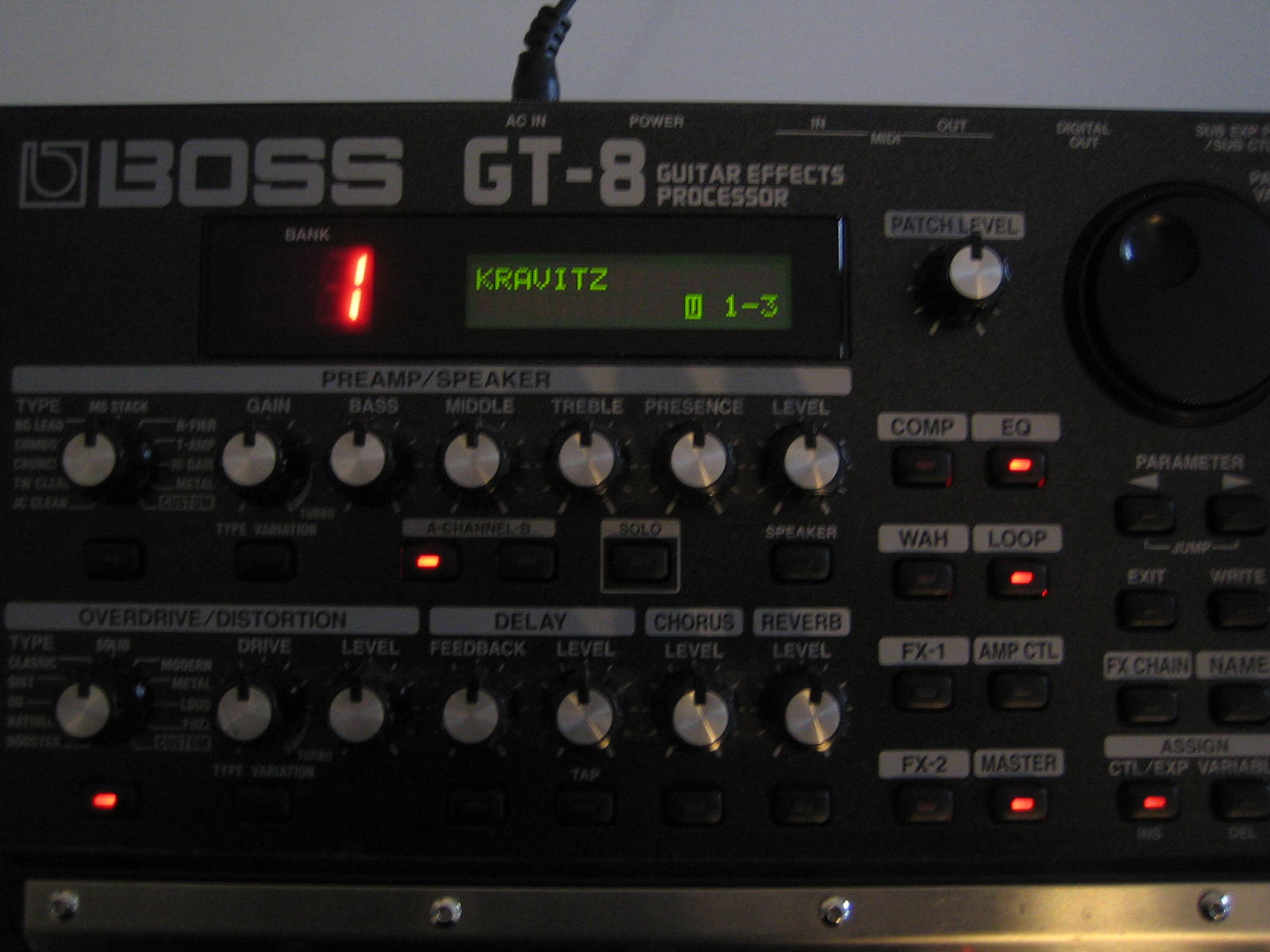 Photo Boss GT8 Boss GT8 Guitar Effects Processor (572172