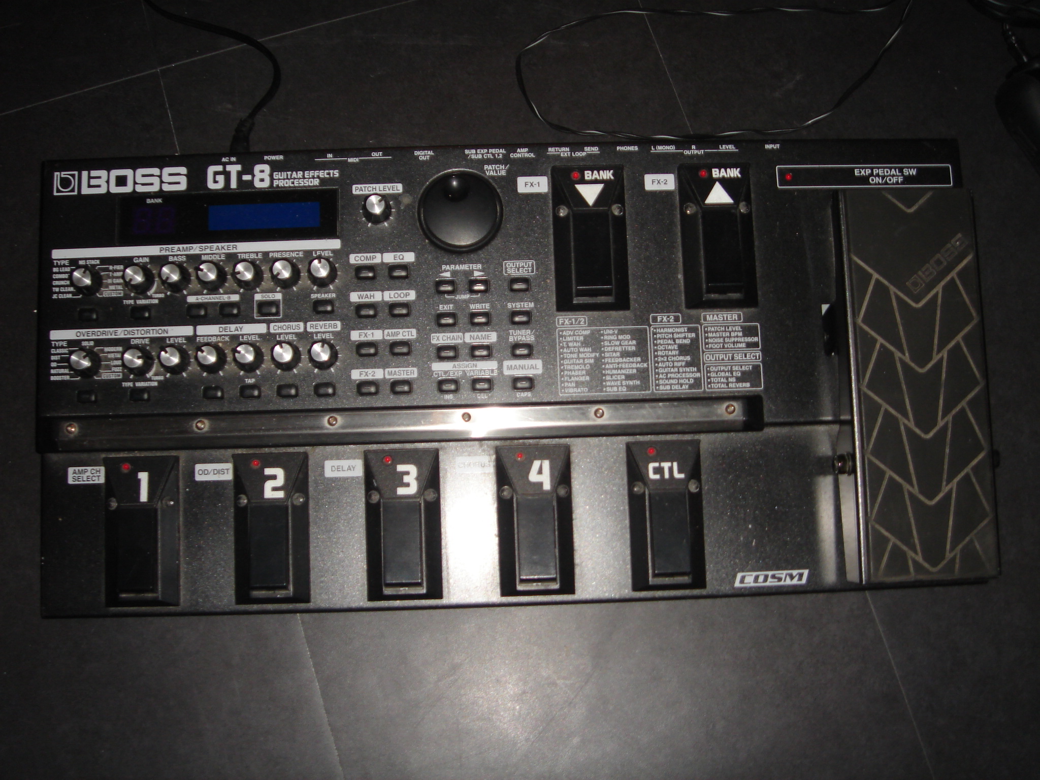 Photo Boss GT8 Boss GT8 Guitar Effects Processor (581223