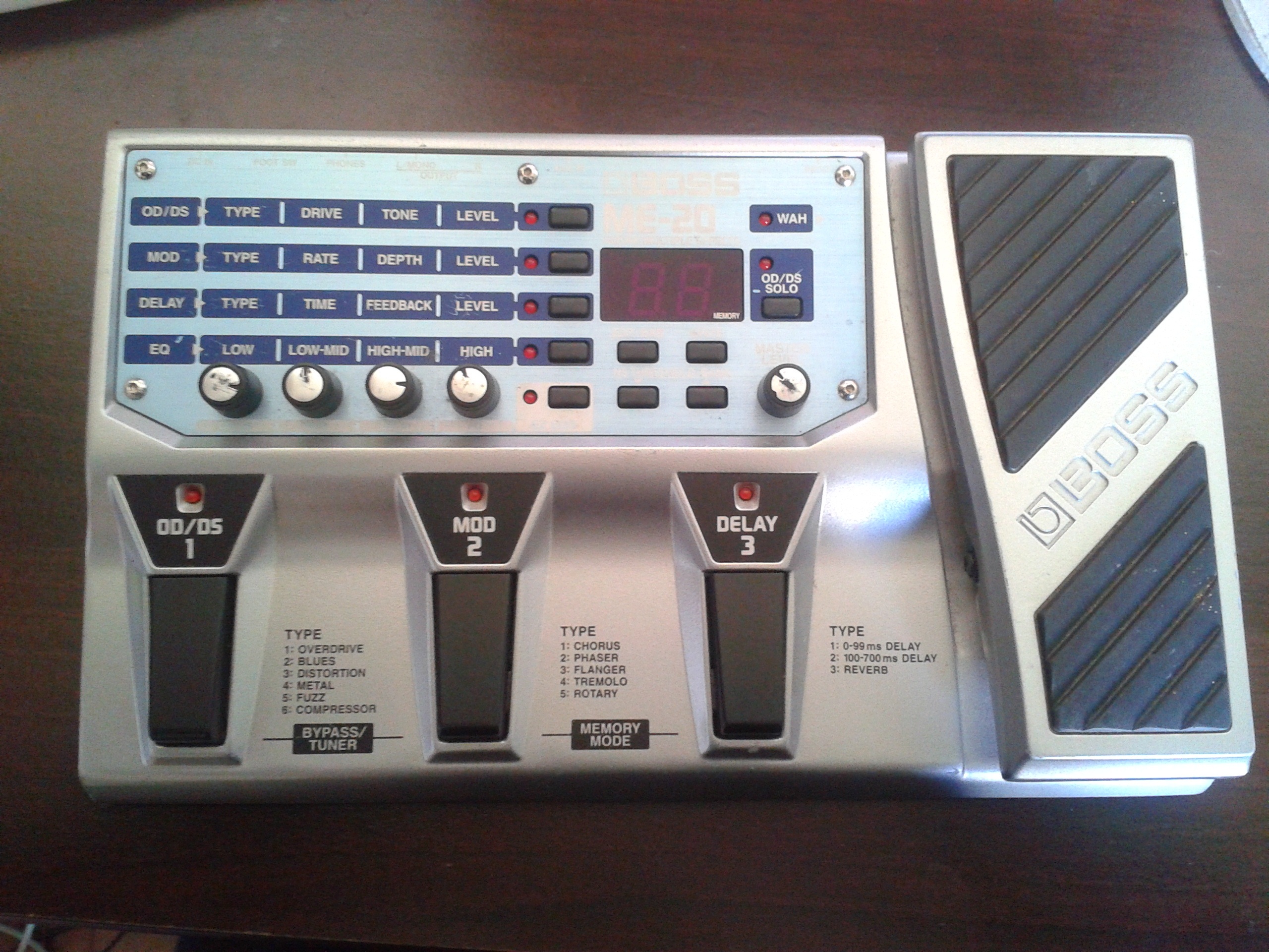 Photo Boss ME20 Boss ME20 Guitar Multiple Effects (827100