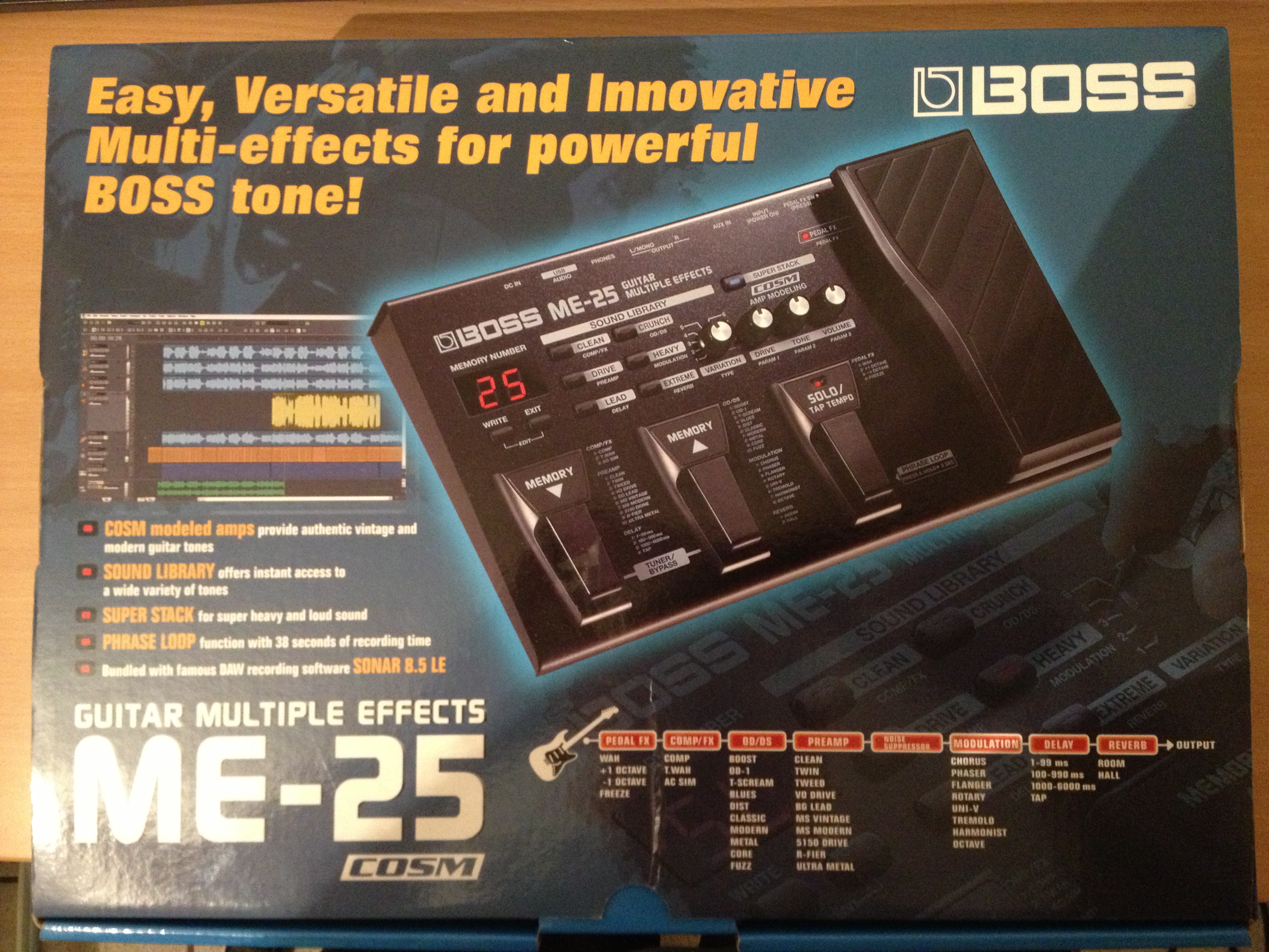 Photo Boss ME25 Boss ME25 Guitar Multiple Effects (627006