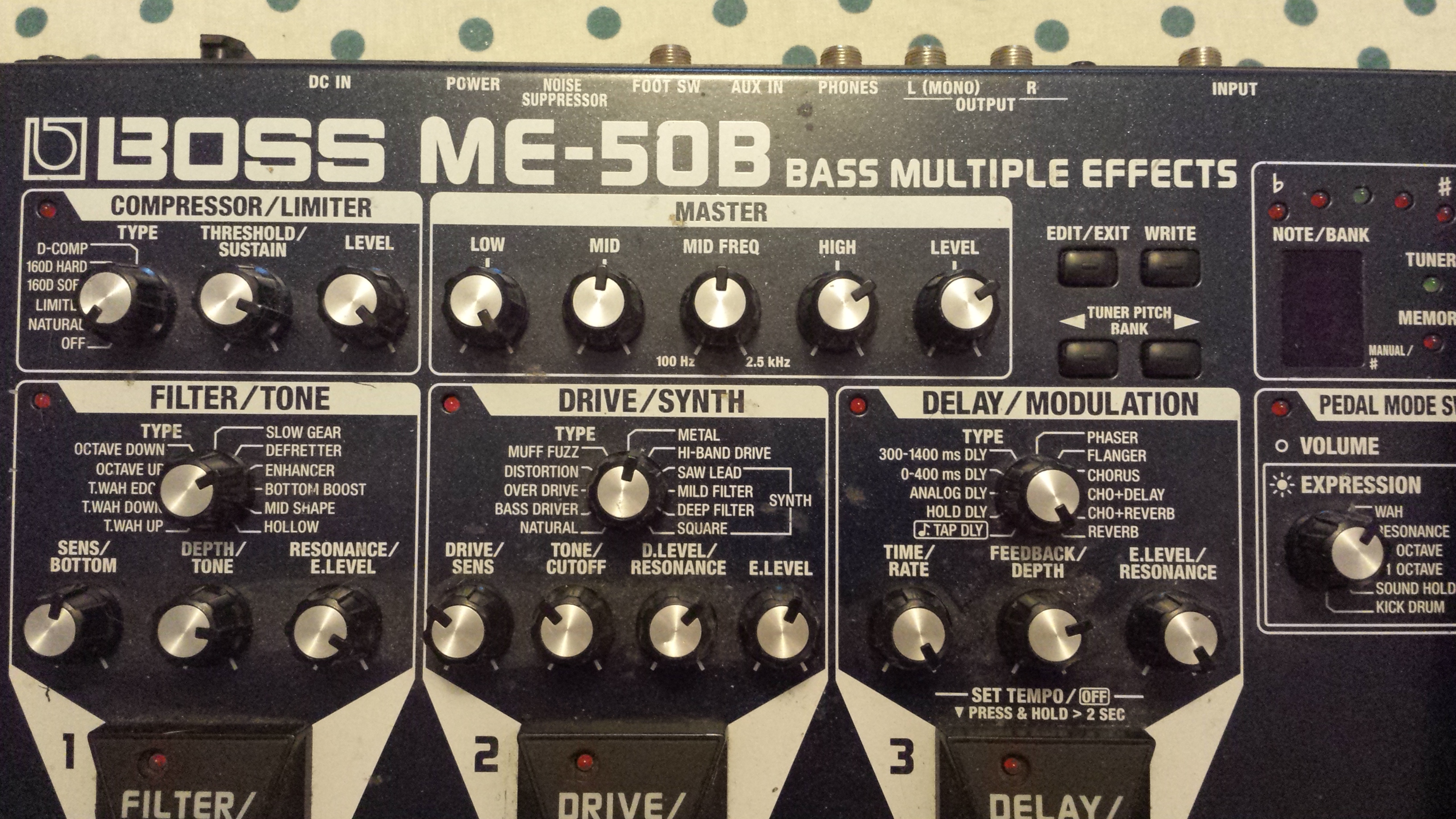 BOSS ME-50B ベース用マルチエフェクター 廃盤モデル+