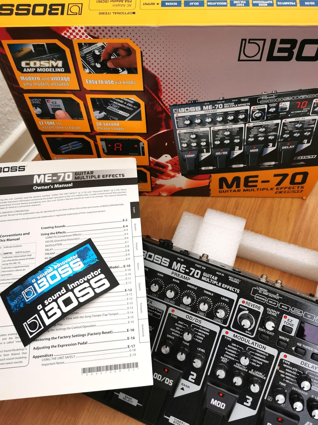 I detaljer spray kæmpe stor ME-70 - Boss ME-70 - Audiofanzine