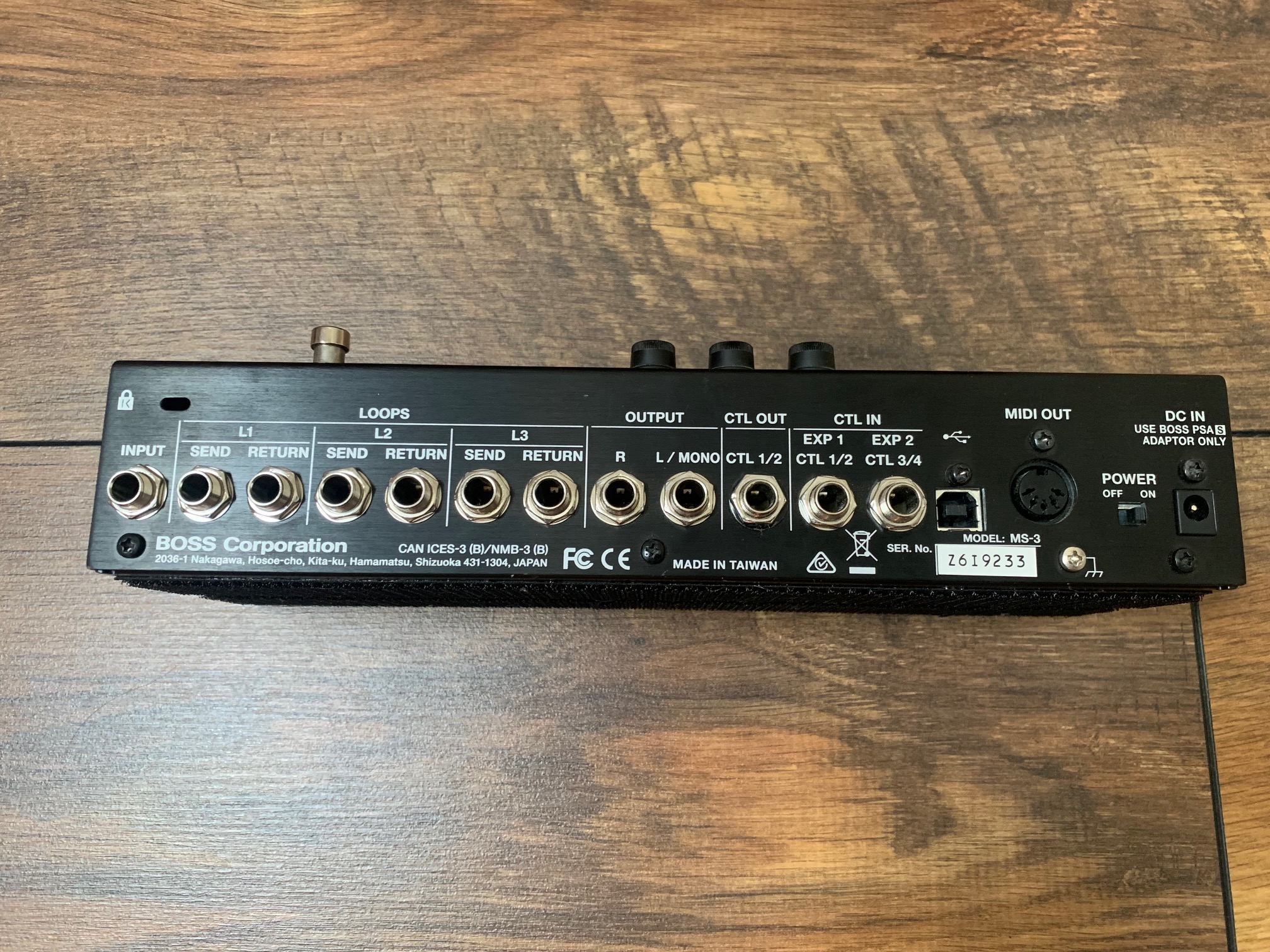 MS3 Switcher Multieffets Boss MS3 Switcher Multieffets Audiofanzine