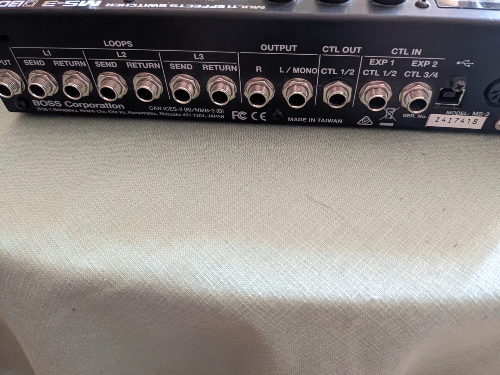 MS3 Switcher Multieffets Boss MS3 Switcher Multieffets Audiofanzine