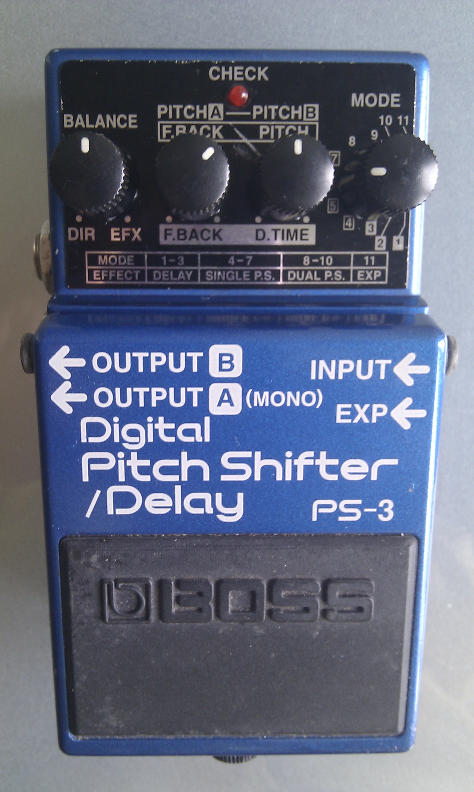 PS-3 Digital Pitch Shifter/Delay Boss - Audiofanzine