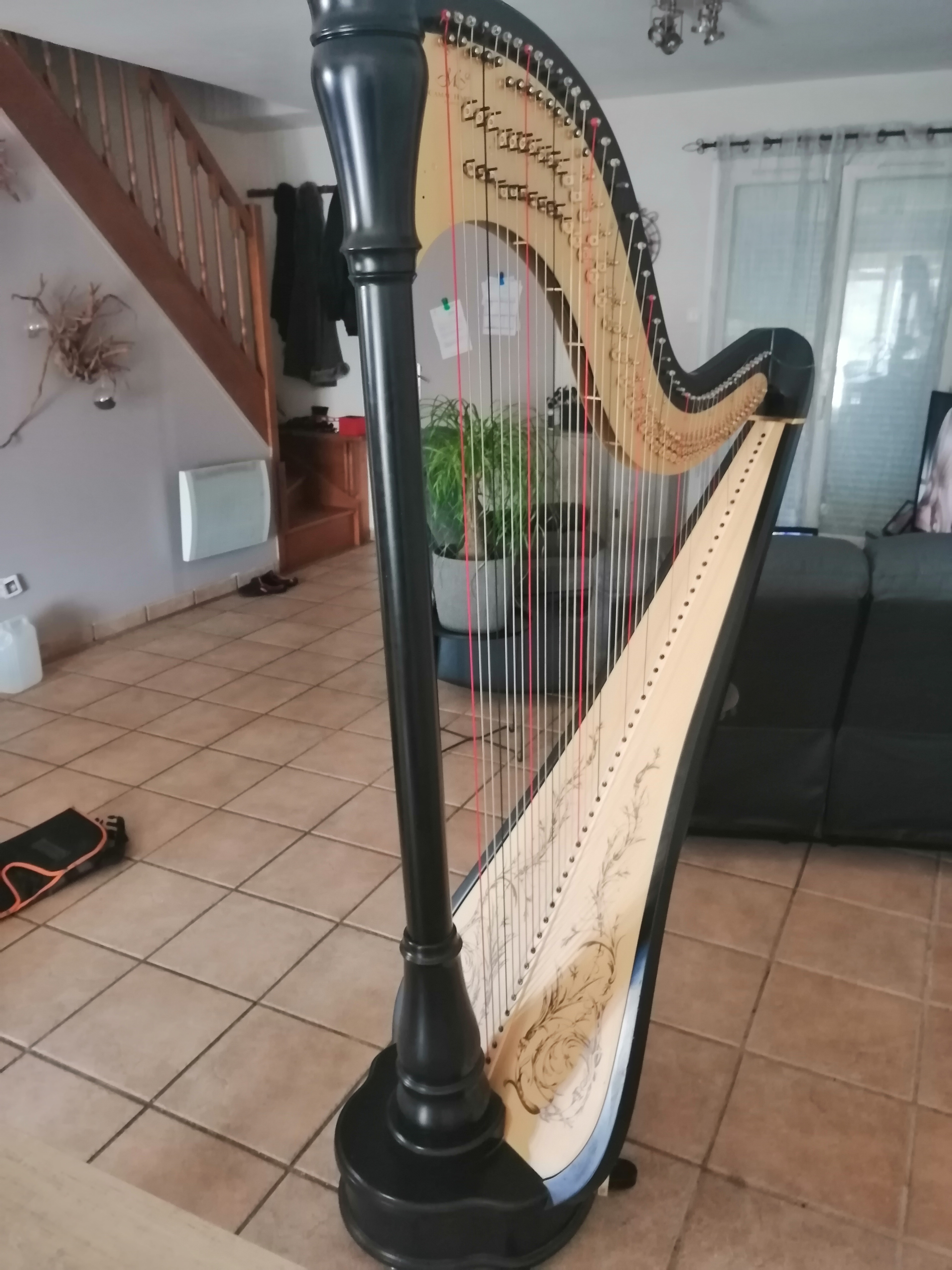 harpe athéna 47 cordes double mouvement Camac Audiofanzine
