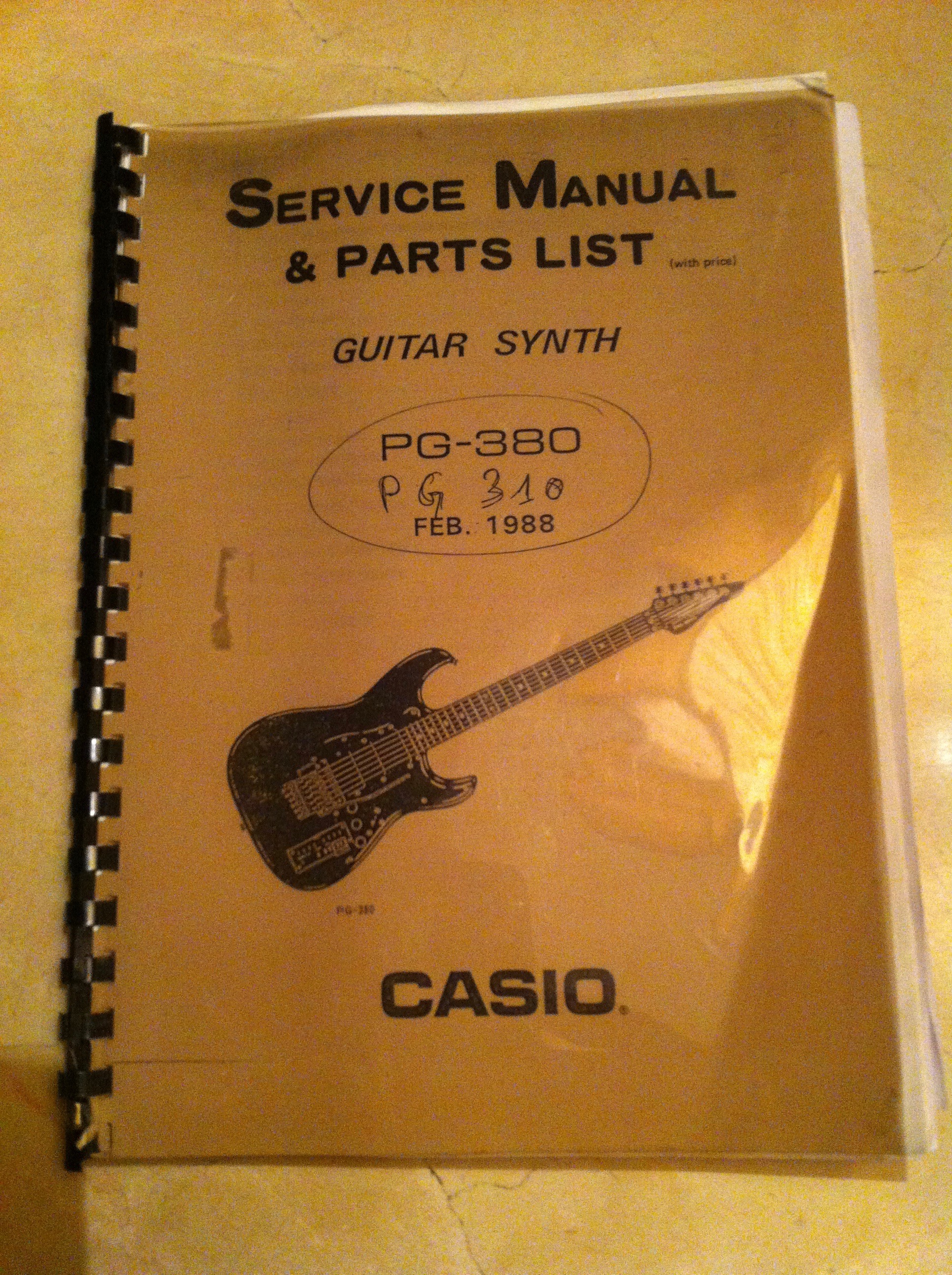 PG380 MIDI Guitar Casio PG380 MIDI Guitar Audiofanzine