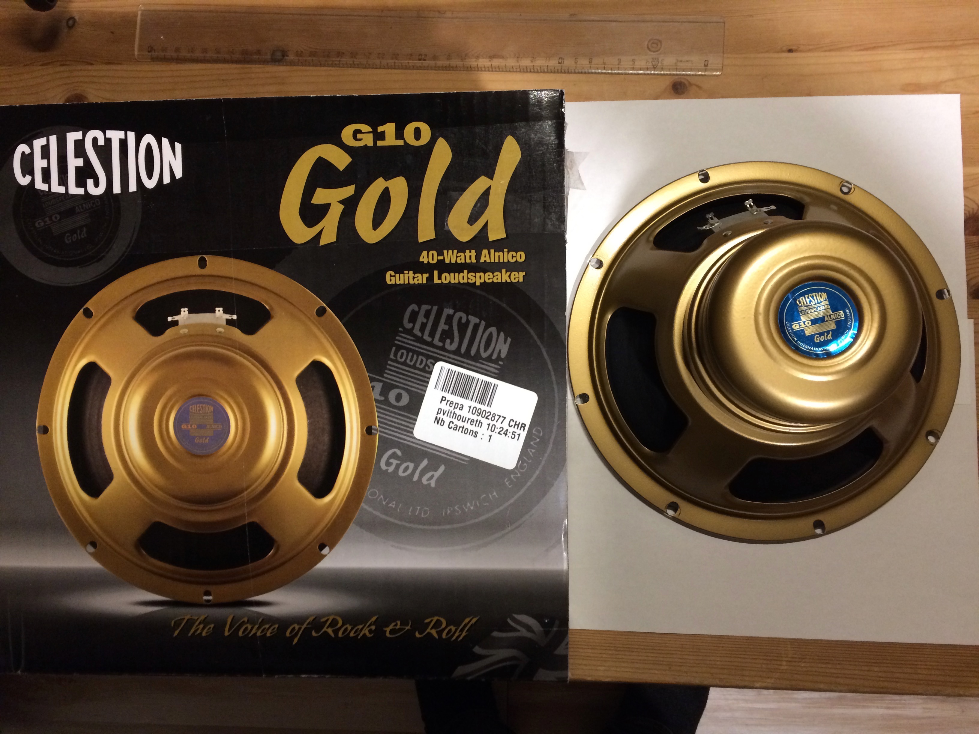 Haut-parleur Guitare Celestion Gold 12" Alnico 50W - Son Vintage Exceptionnel - 8 Ohms