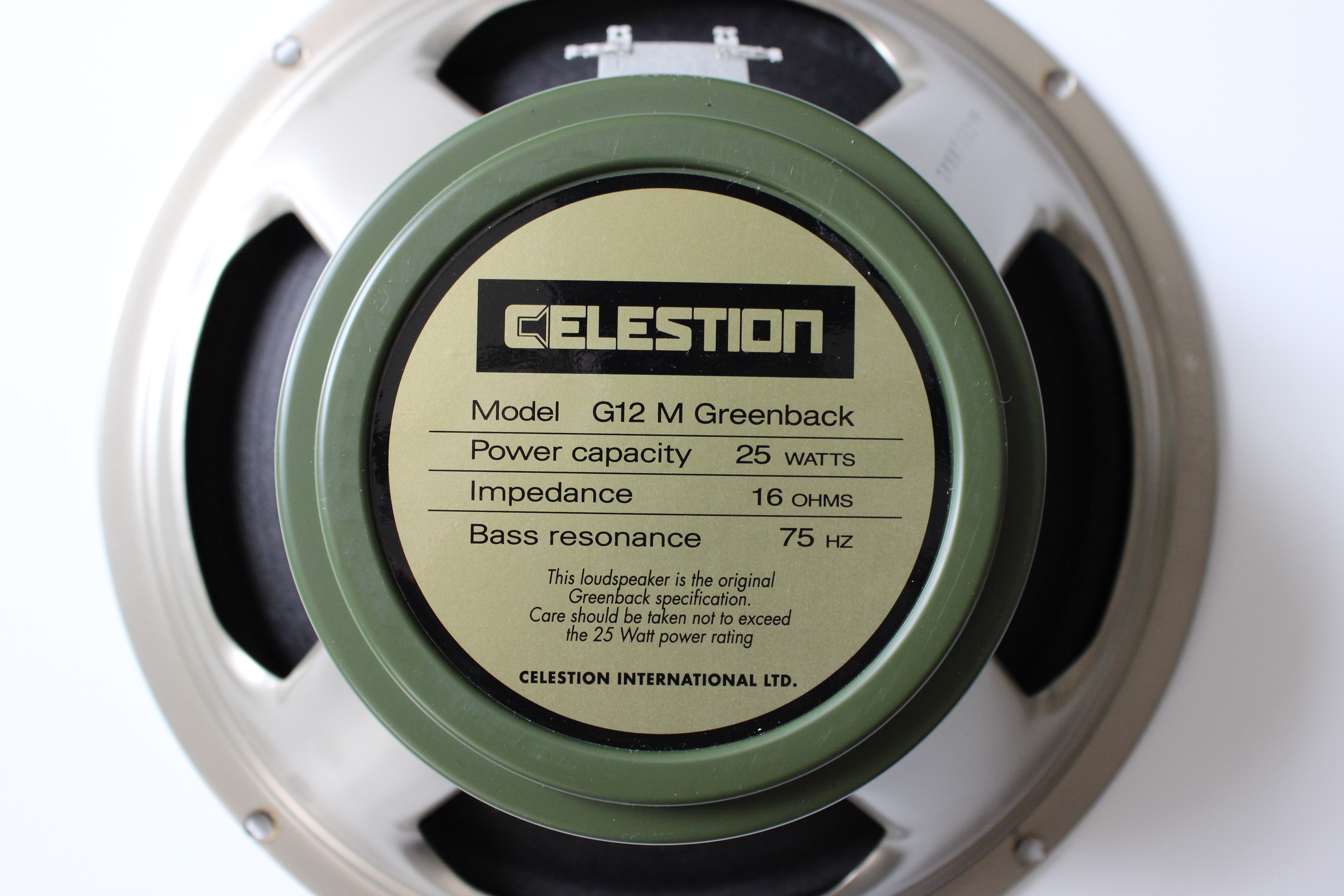 Celestion G12M Greenback (8 Ohms) image (#829856) - Audiofanzine