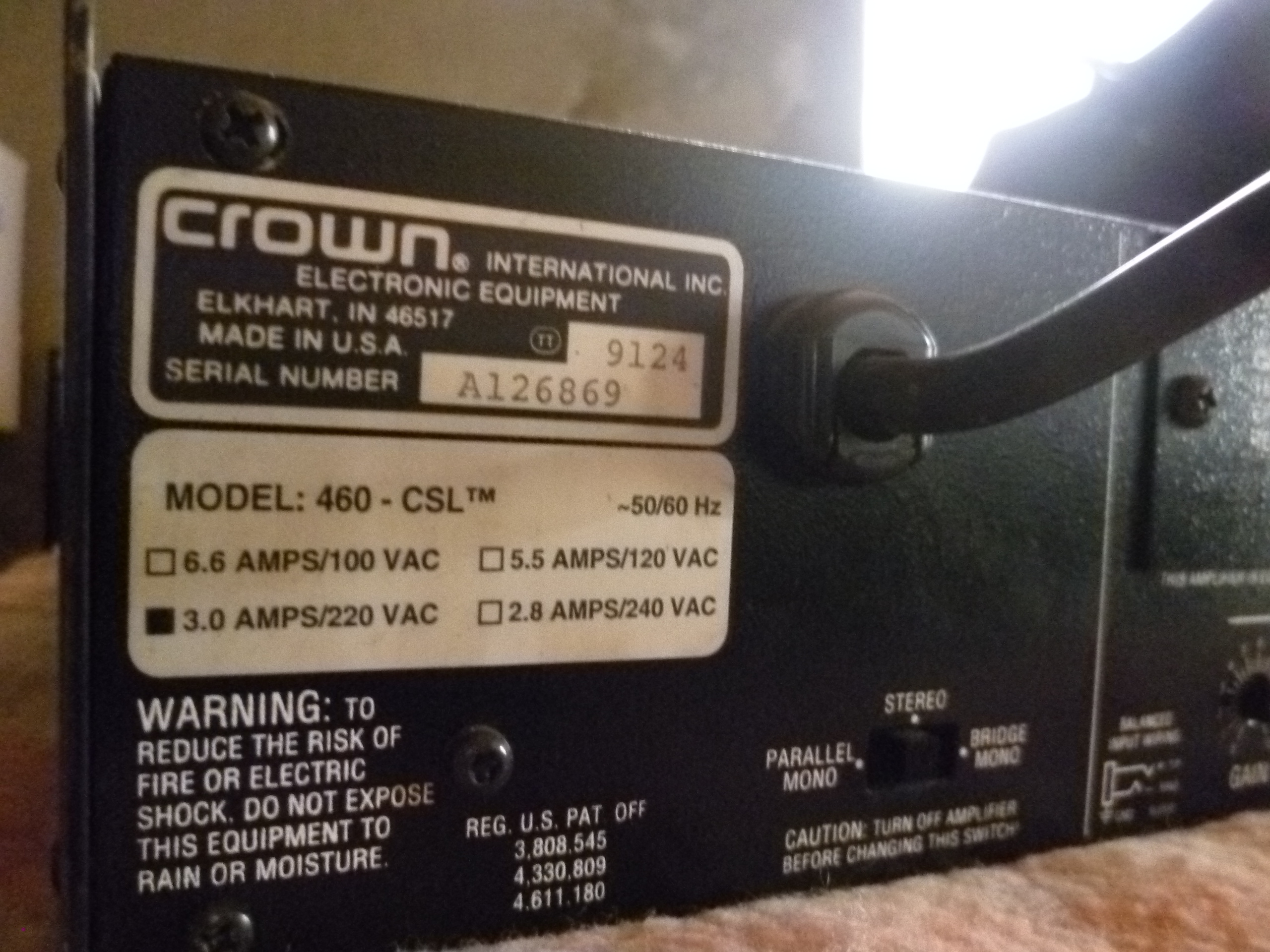 Crown 460 CSL image (477450) Audiofanzine