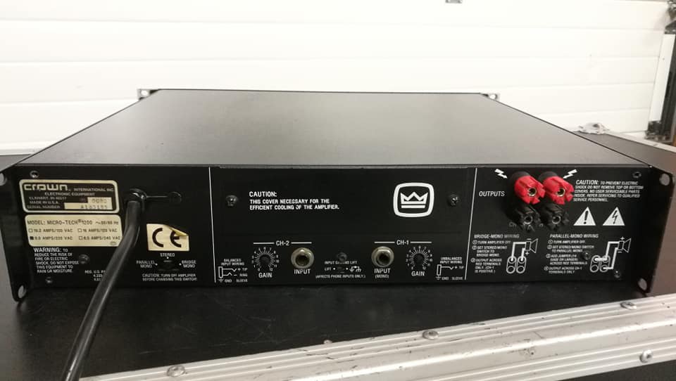 アムクロン/クラウン Micro-Tech 1200 100V 320W/8Ω 