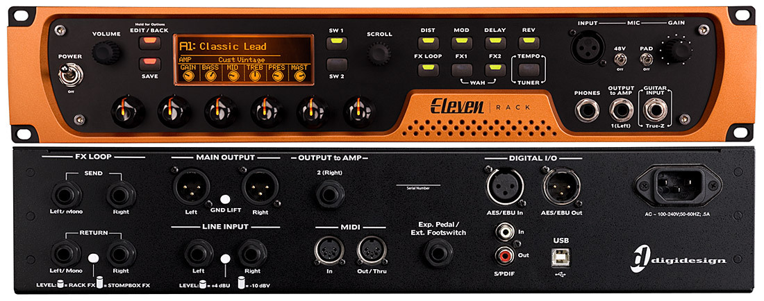 Digidesign Eleven Rack Review Digidesign Eleven Rack Stairway To Eleven Audiofanzine