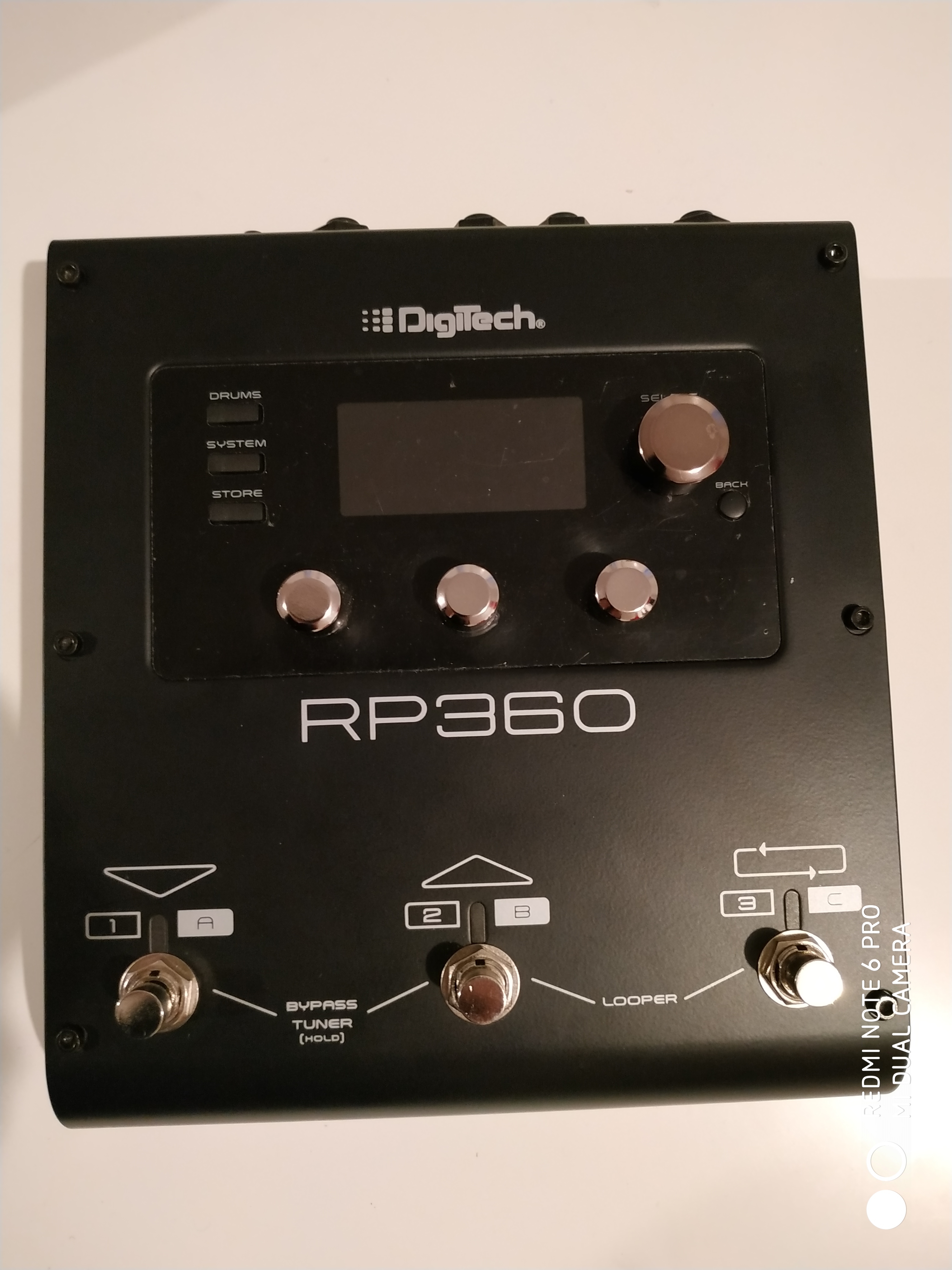 digitech rpx400 modeling guitar processor footswitch