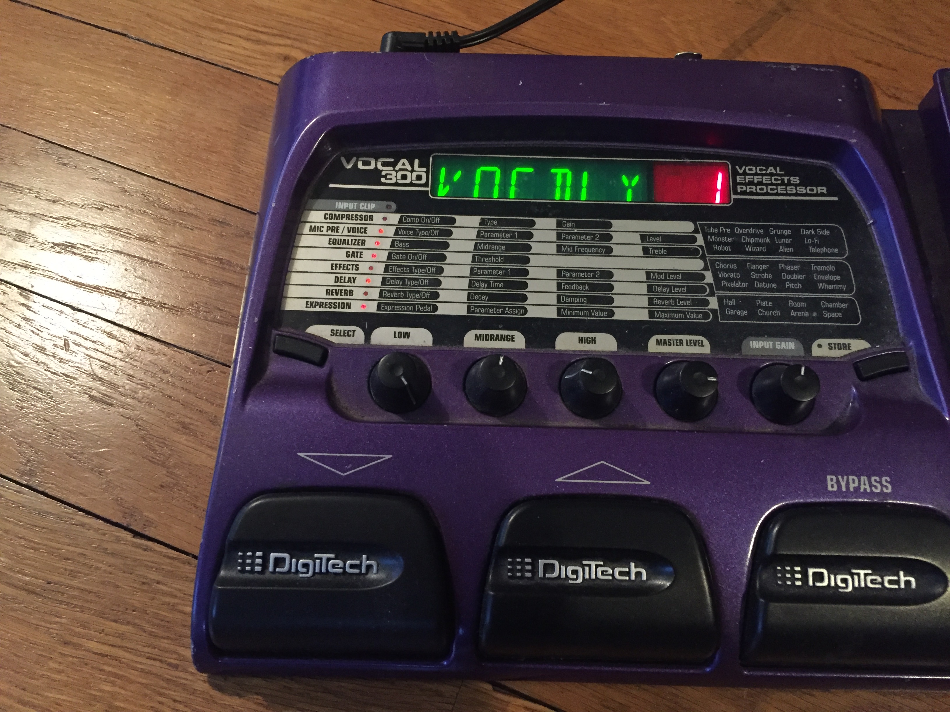 Digitech Vocal 300 | DigiTech Vocal 300 Processeur d’effets vocaux – MPMZP