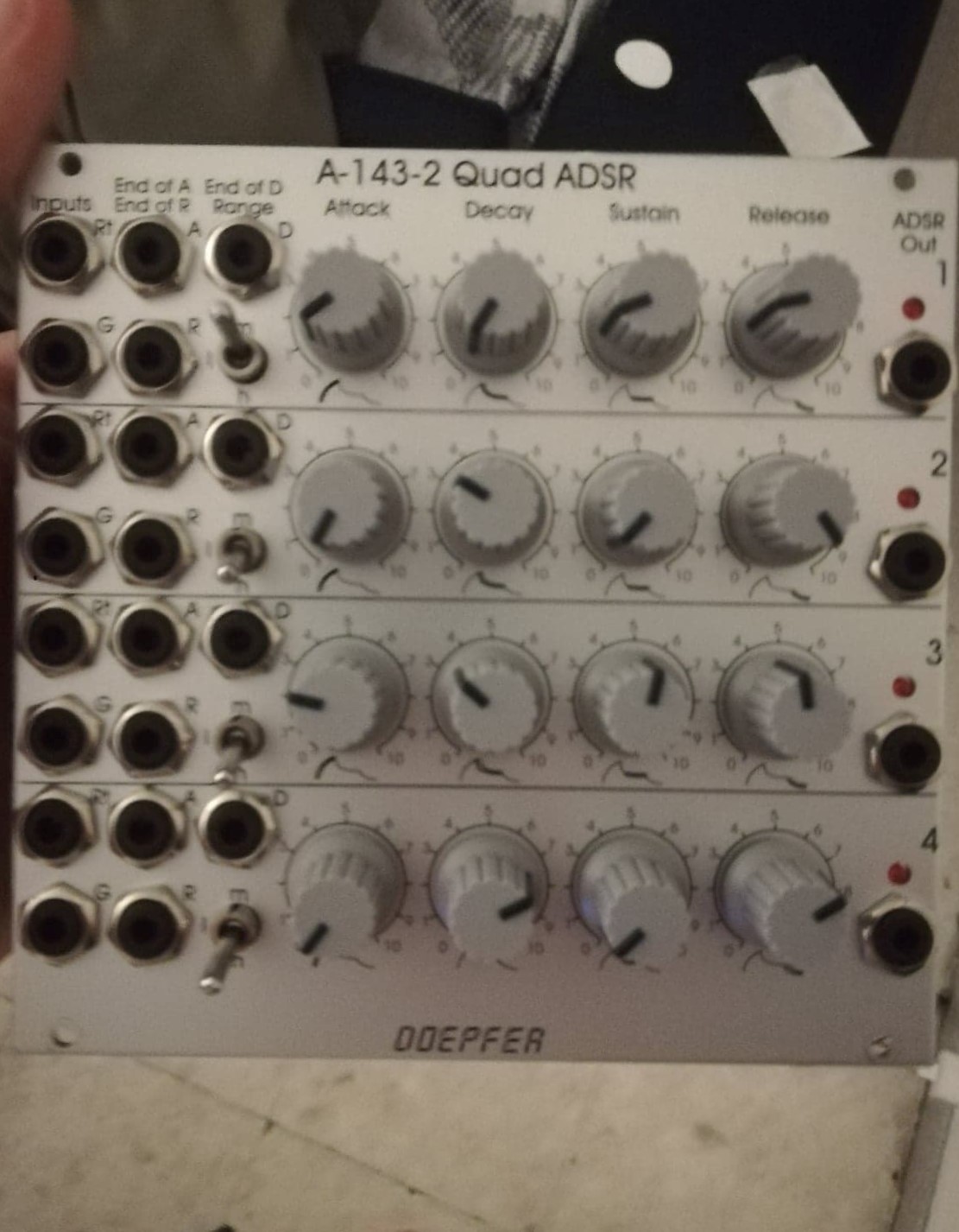 A-143-2 Quad ADSR - Doepfer A-143-2 Quad ADSR - Audiofanzine