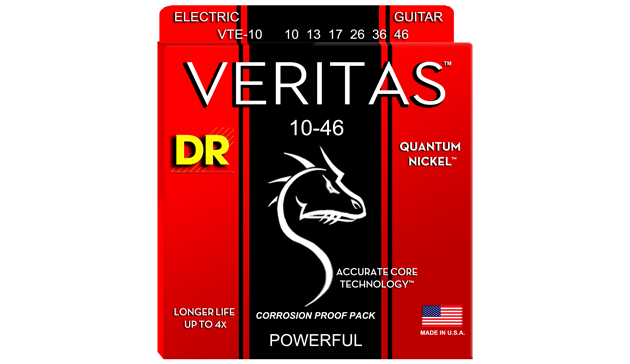 DR String VTA-11 Veritas Jeu de cordes pour guitare acoustique & DR String VTE-10 Veritas Jeu de cordes pour guitare electrique 