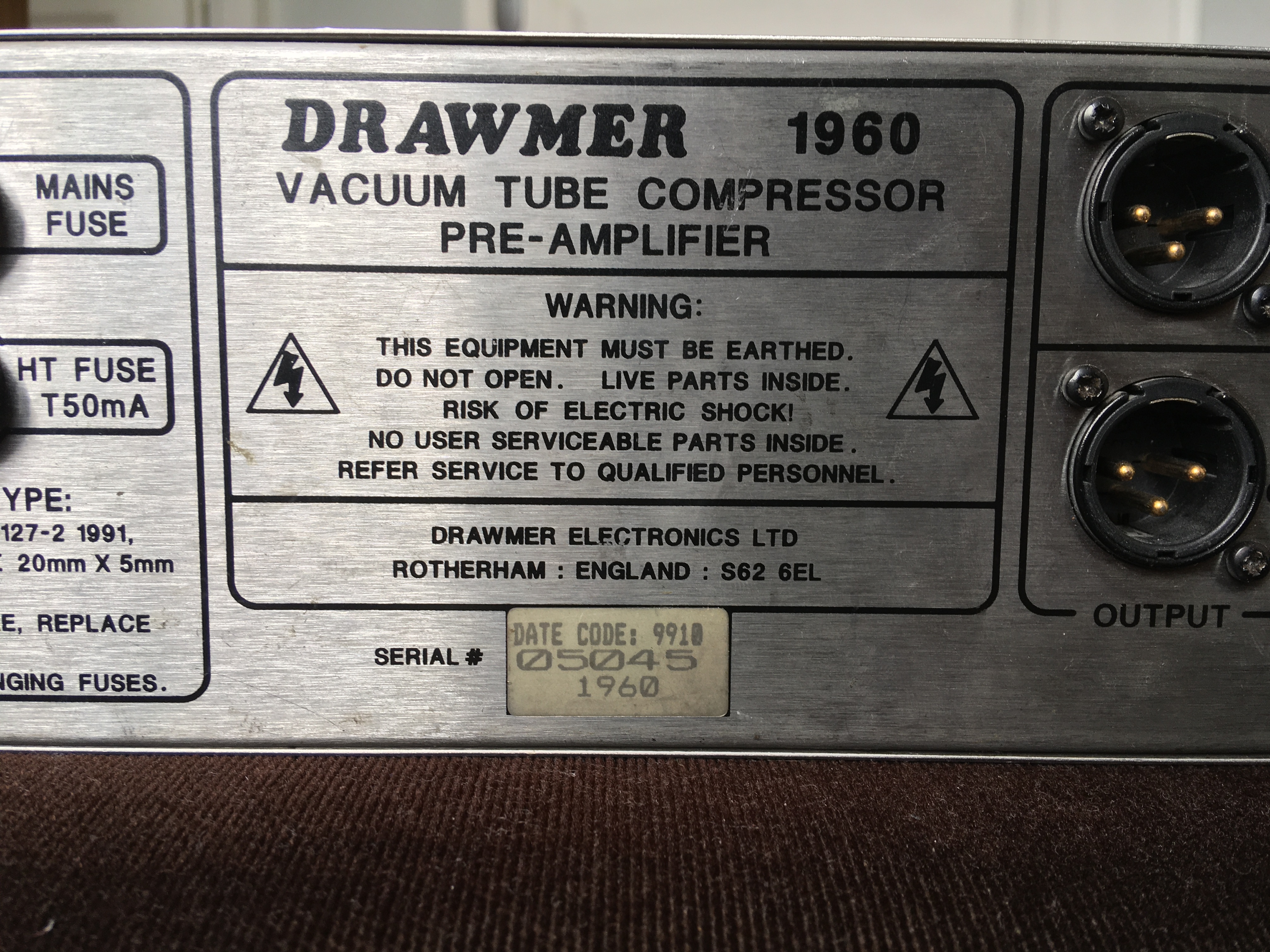 DRAWMER 1969 MERCENARY EDITION Préampli micro,compresseur-Processeur Audio