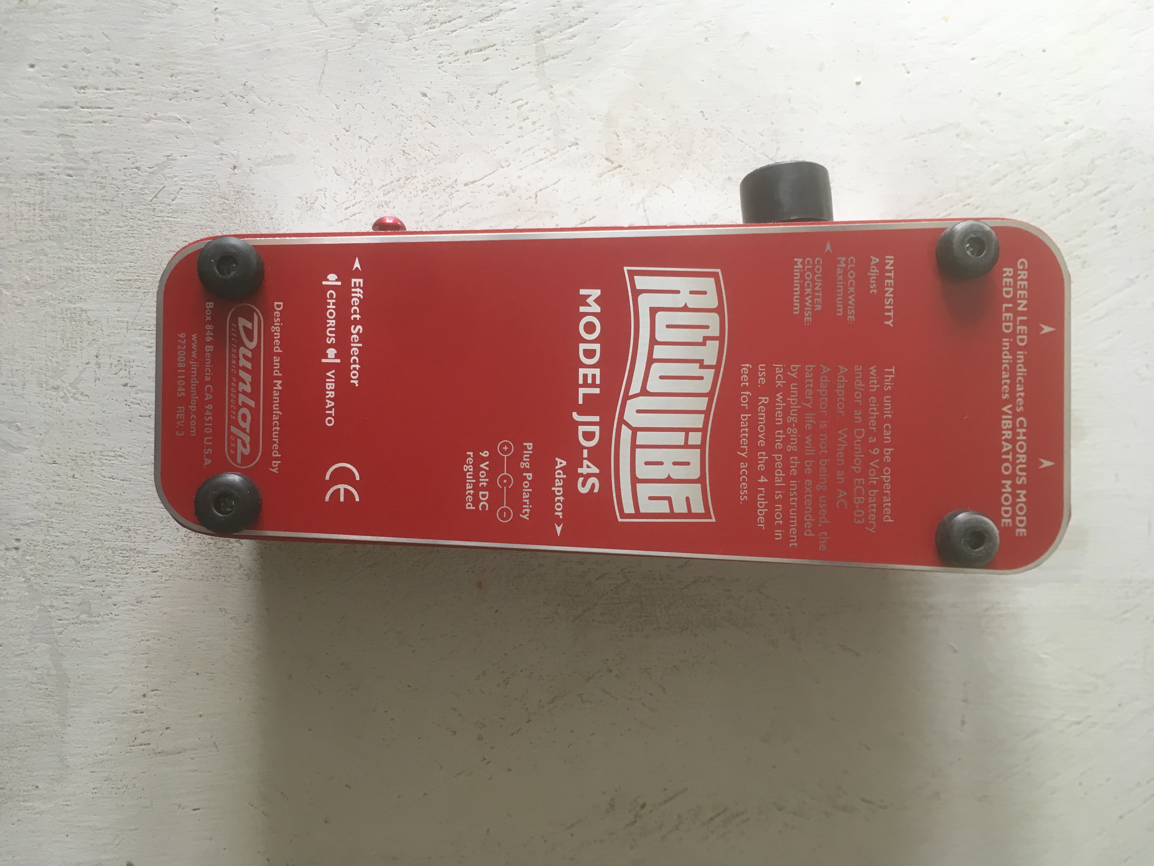 JD4S ROTOVIBE Dunlop JD4S Rotovibe Audiofanzine