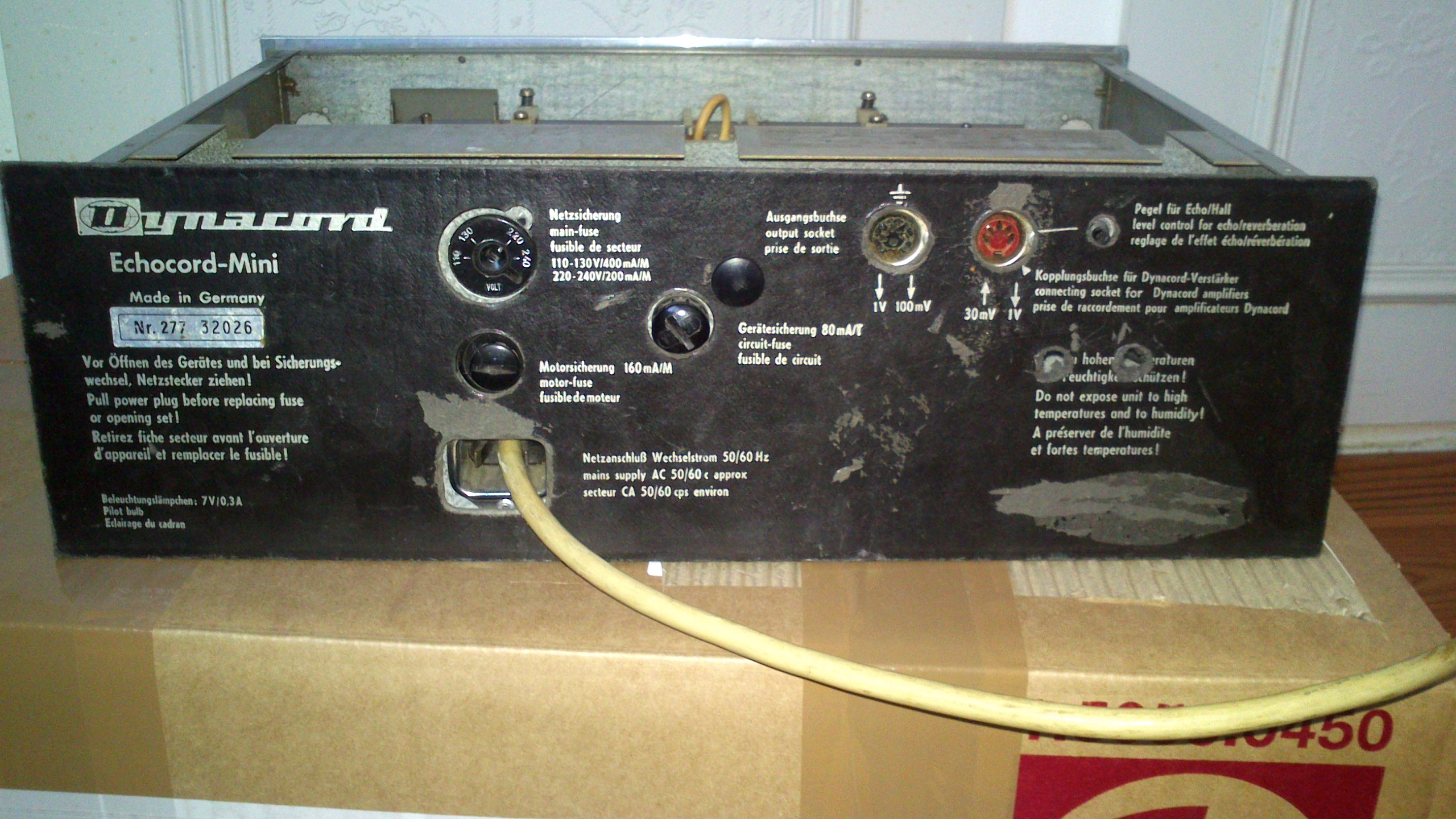 Dynacord ECHOCORD MINI TAPE DELAY image (1056015) Audiofanzine