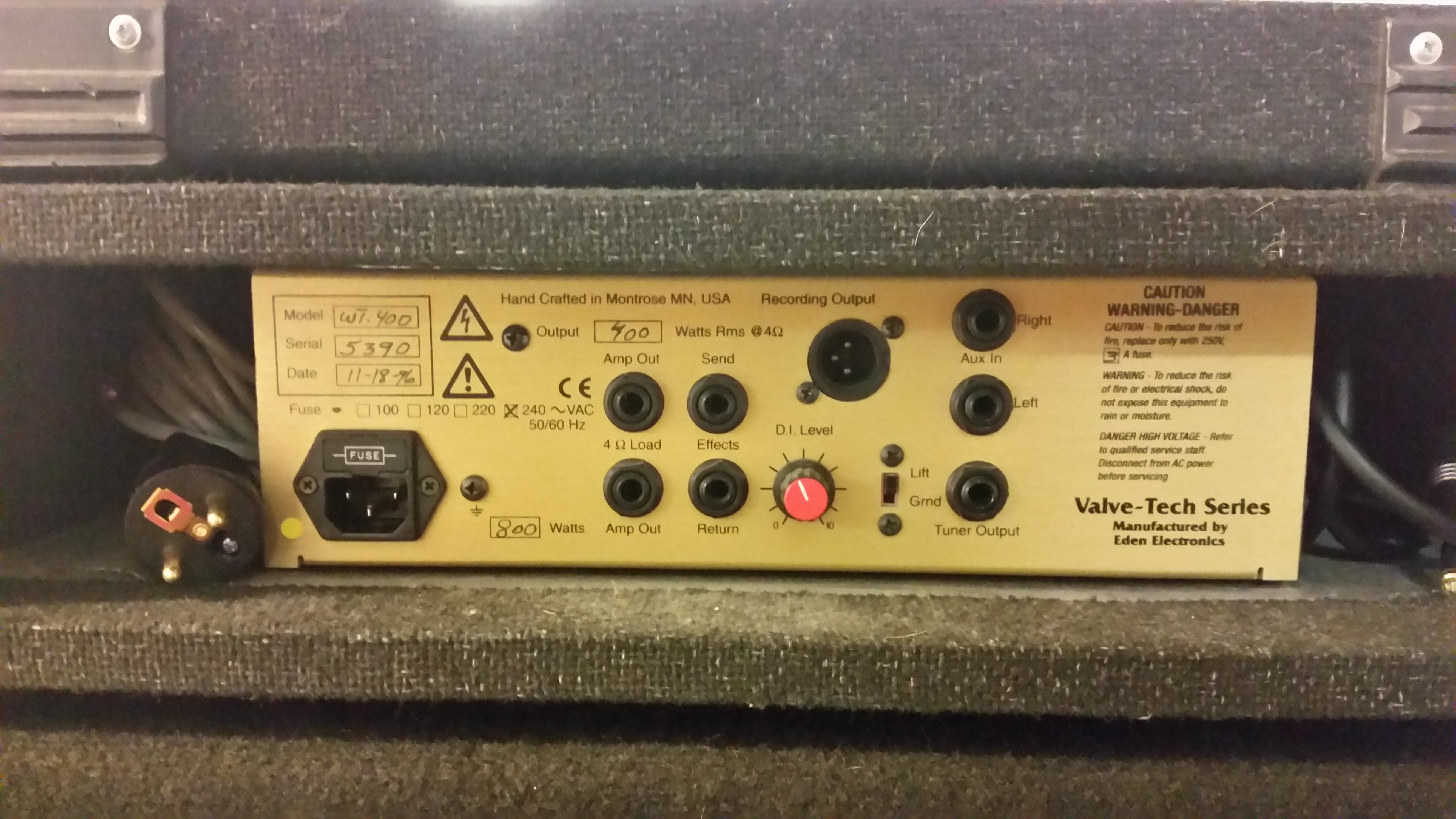 WT400 Traveler Plus Eden Bass Amplification Audiofanzine