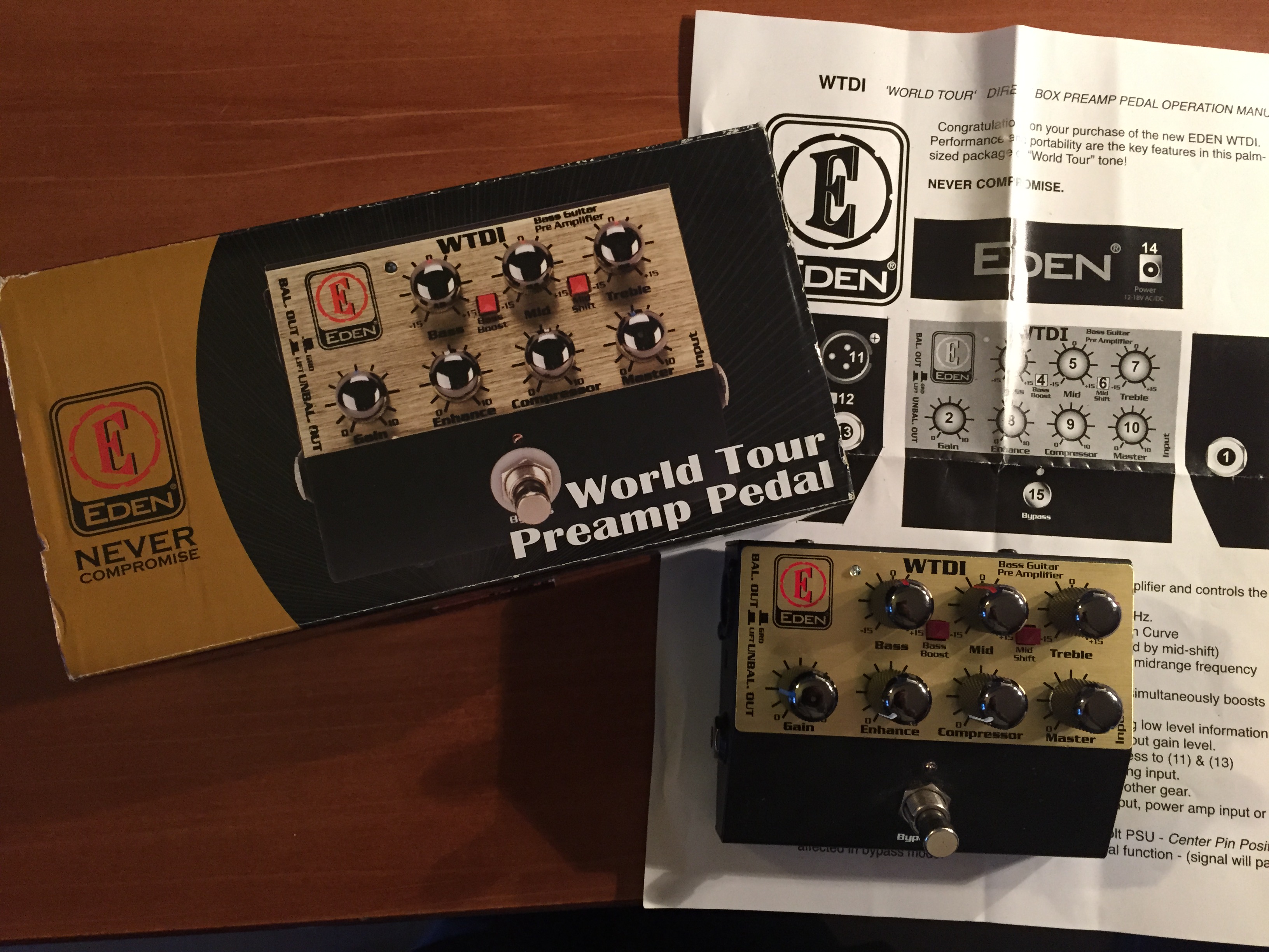 Photo Eden Bass Amplification WTDI Direct Box/Preamp Eden Electronics