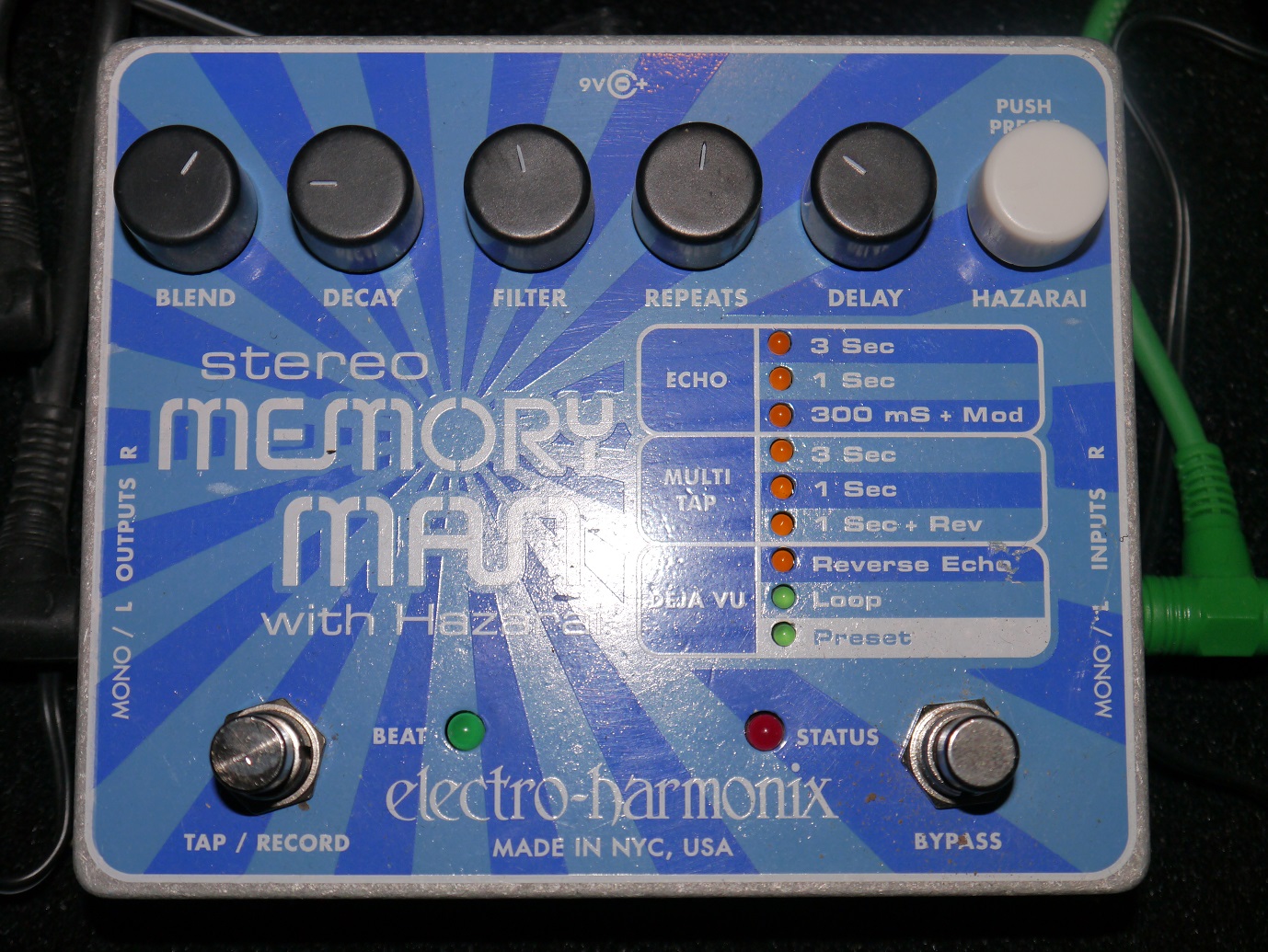 Photo Electro-Harmonix Stereo Memory Man with Hazarai : Electro