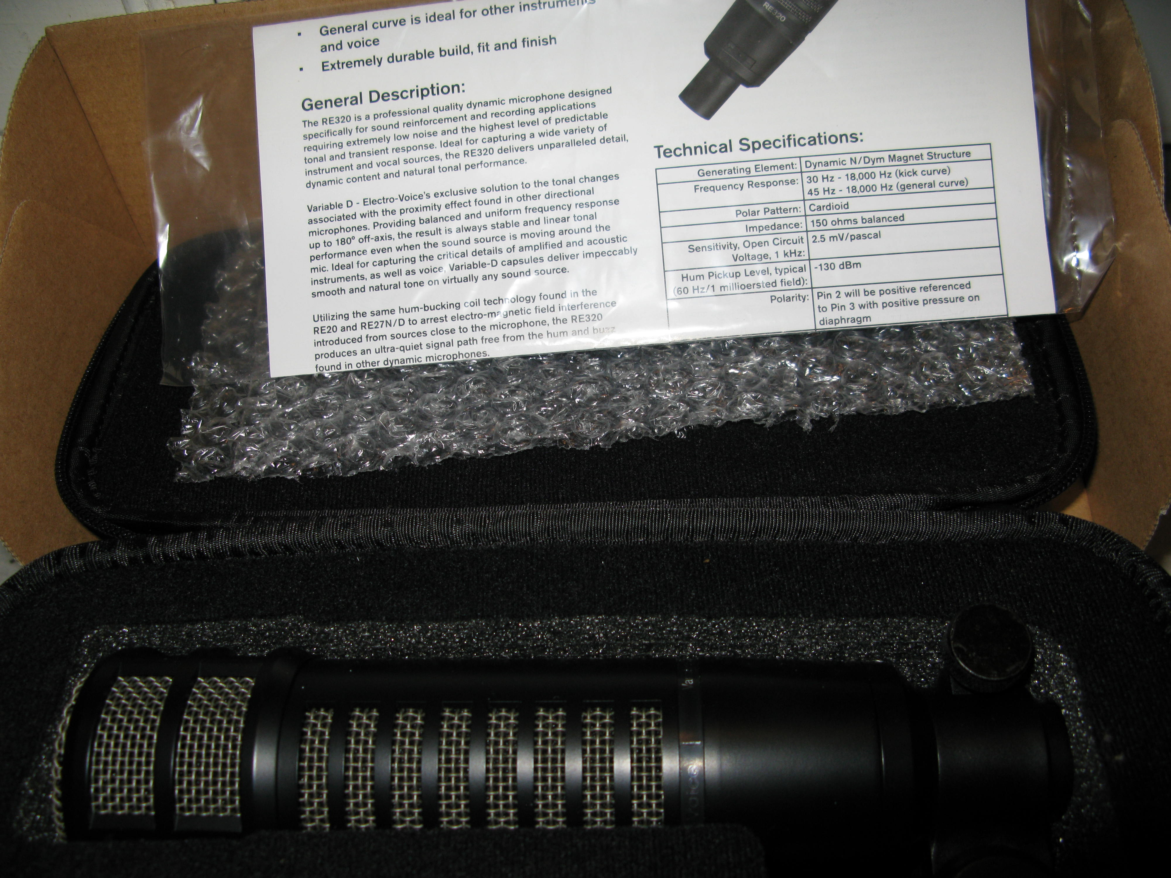RE320 - Electro-Voice RE320 - Audiofanzine