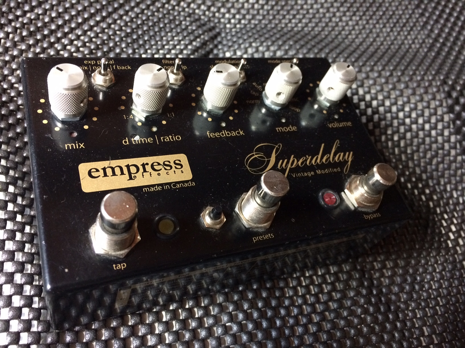 Superdelay Vintage Modified Empress Effects Audiofanzine