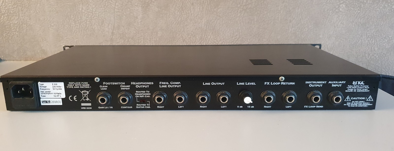 E530 Tube Preamp Modern Rock ENGL Audiofanzine