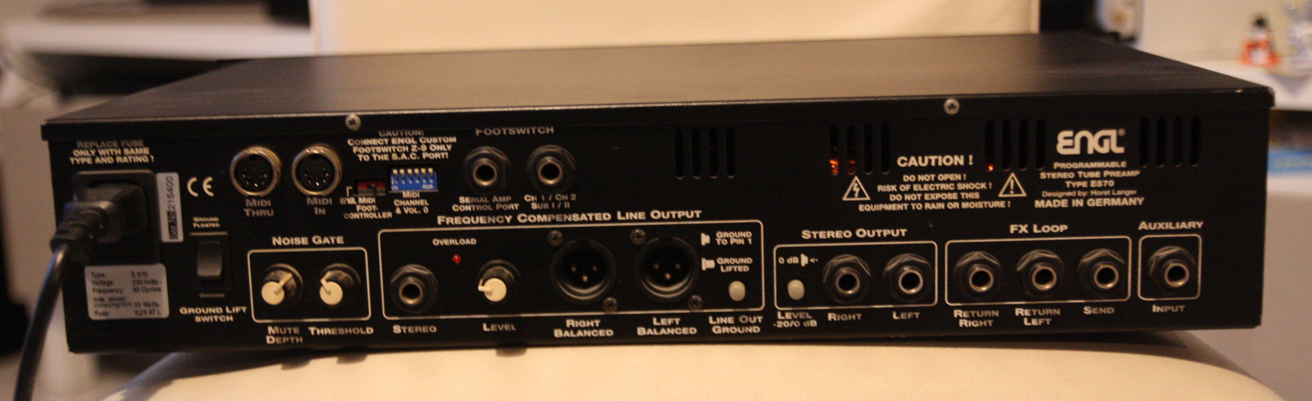 E570 Special Edition Preamp - ENGL E570 Special Edition Preamp