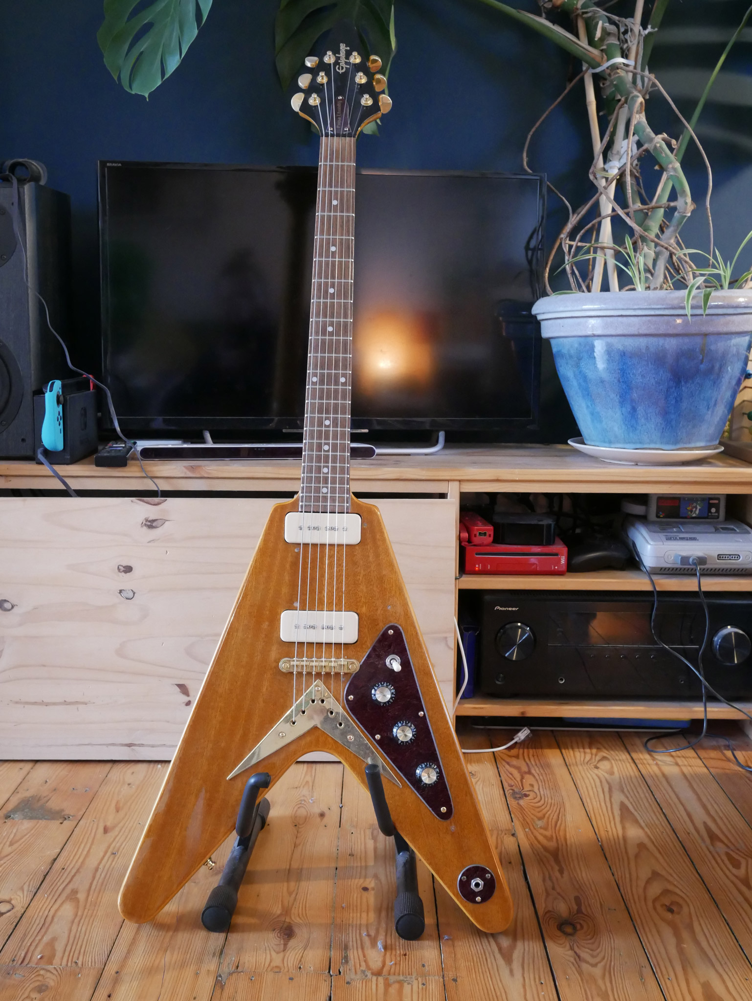 epiphone popa chubby flying v