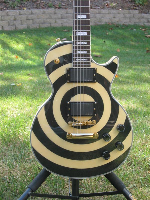 Photo Epiphone Zakk Wylde Les Paul Custom Plus Bullseye Epiphone Zakk 