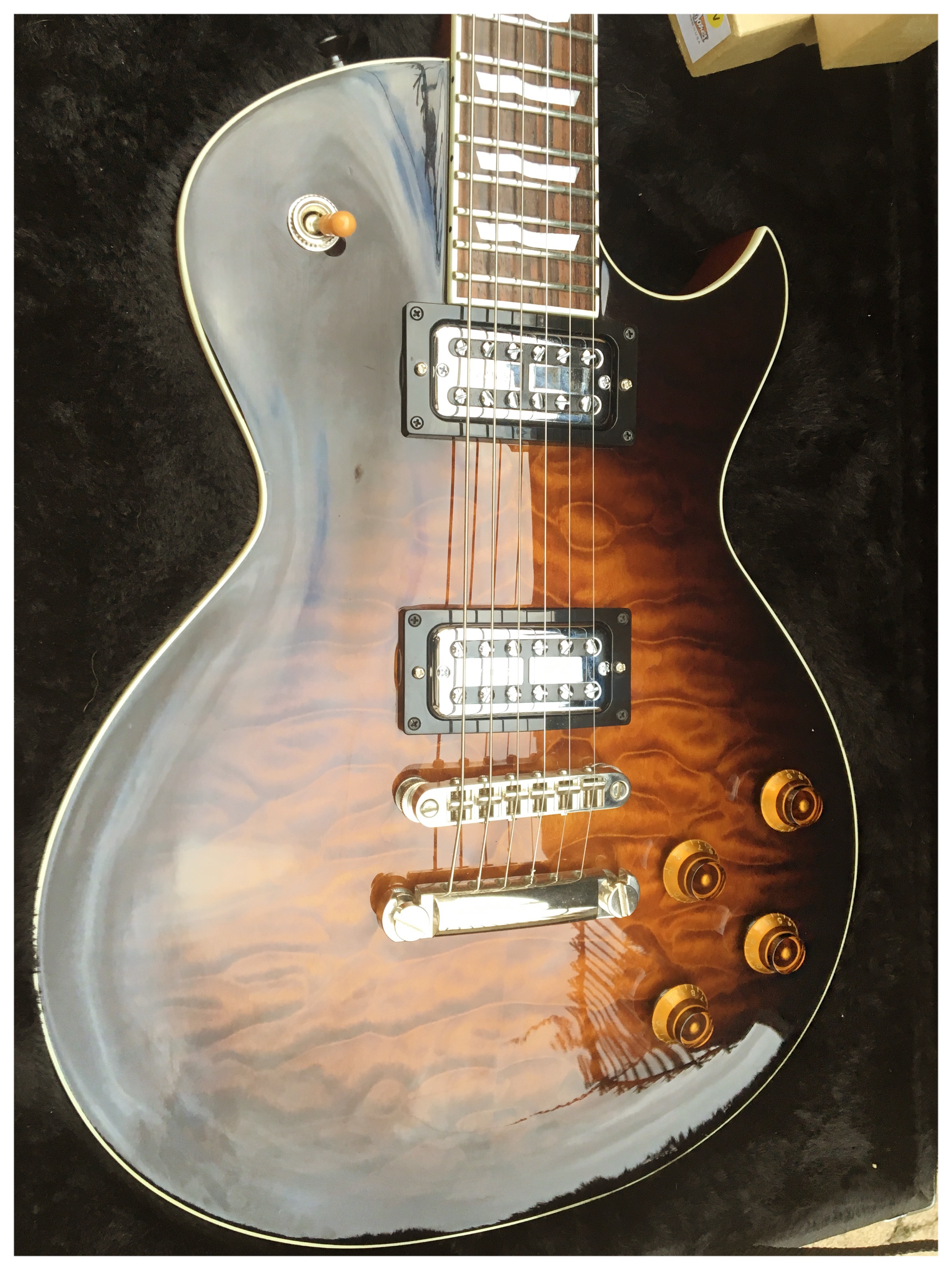 Esp eclipse ii dark brown sunburst image 1566483 audiofanzine