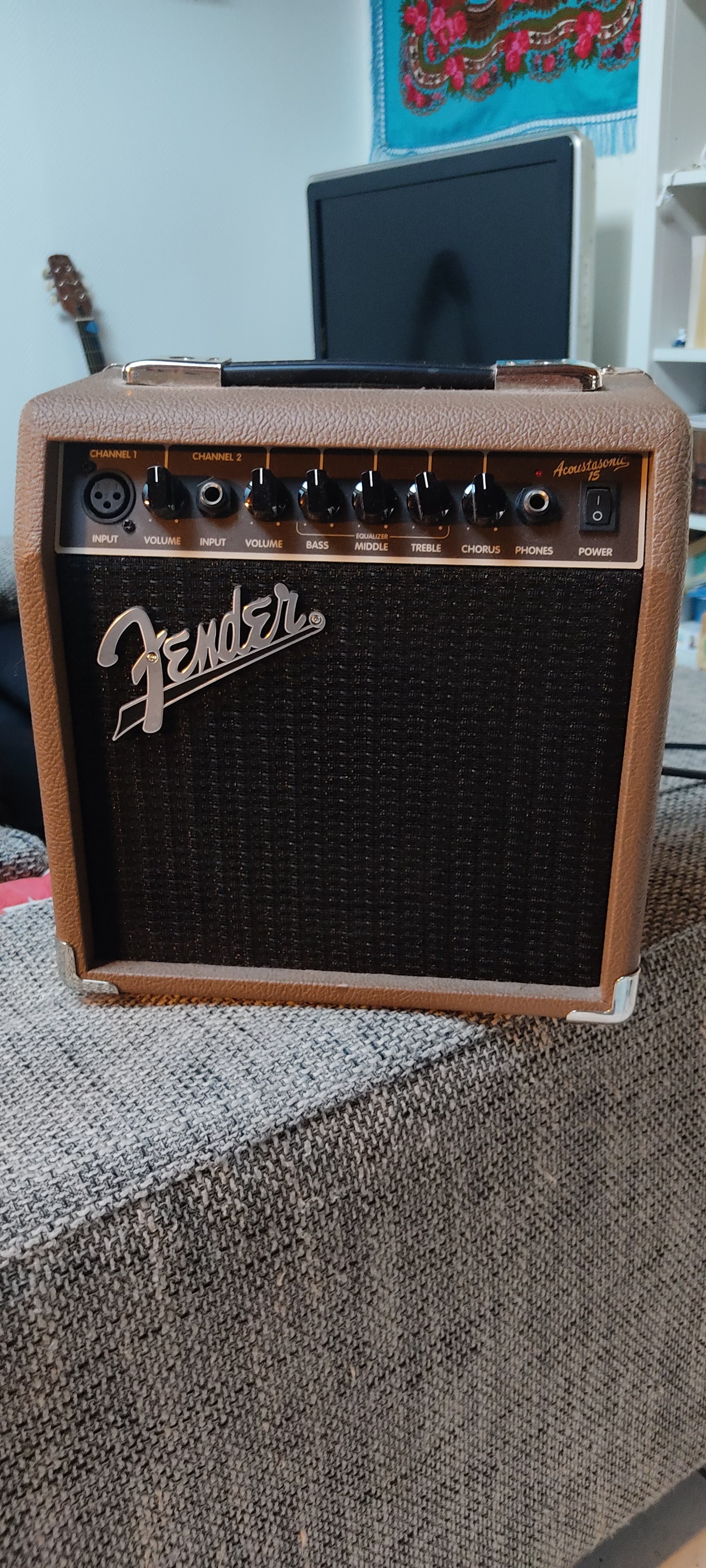 Amplificateur Guitare Acoustique Hartwood 15W - Haut-parleur 6,5", Chorus, égaliseur 3 Bandes, Entrée Auxiliaire