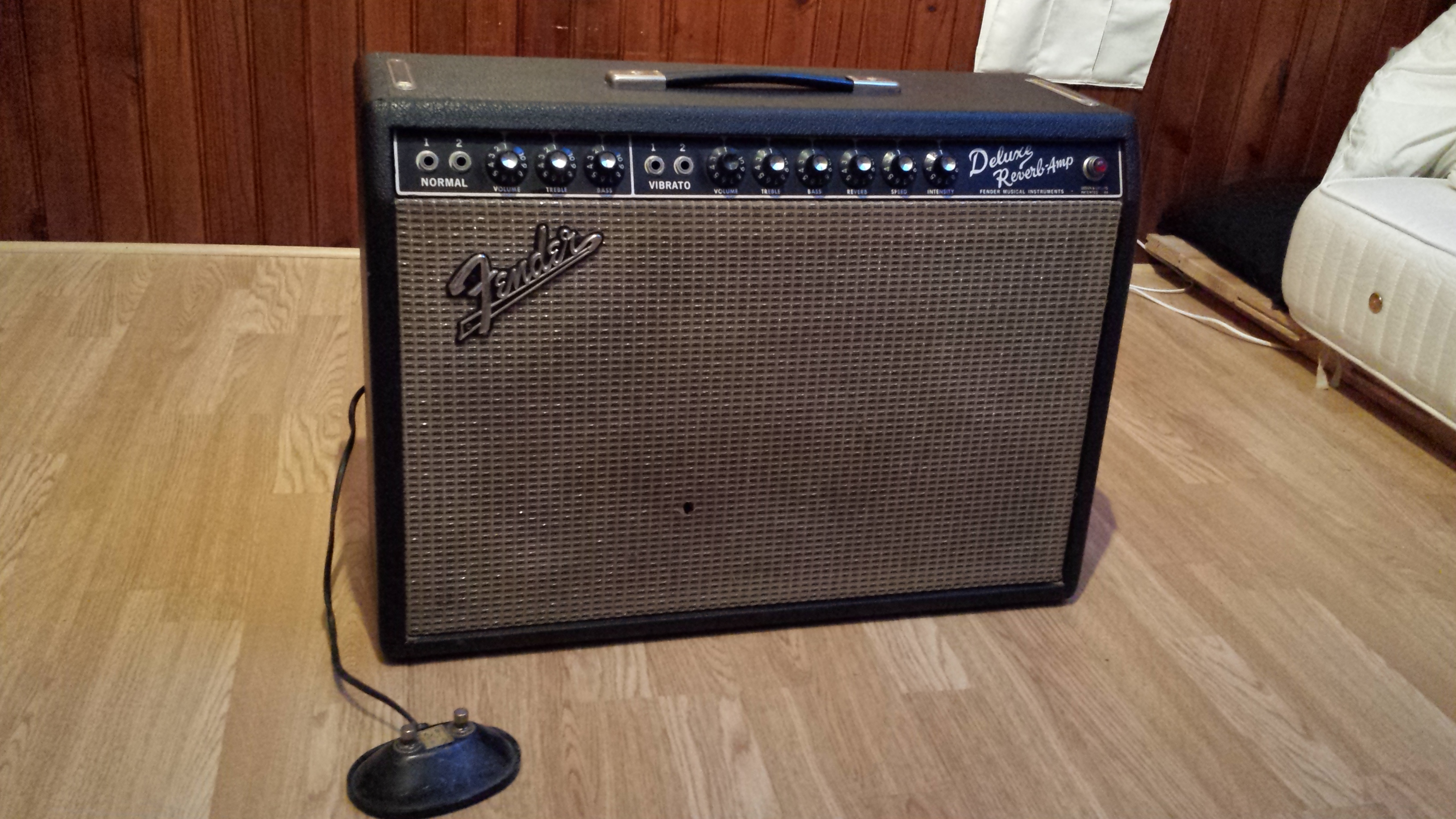 Photo Fender Deluxe Reverb "Blackface" [1963-1967] : Fender Deluxe ...