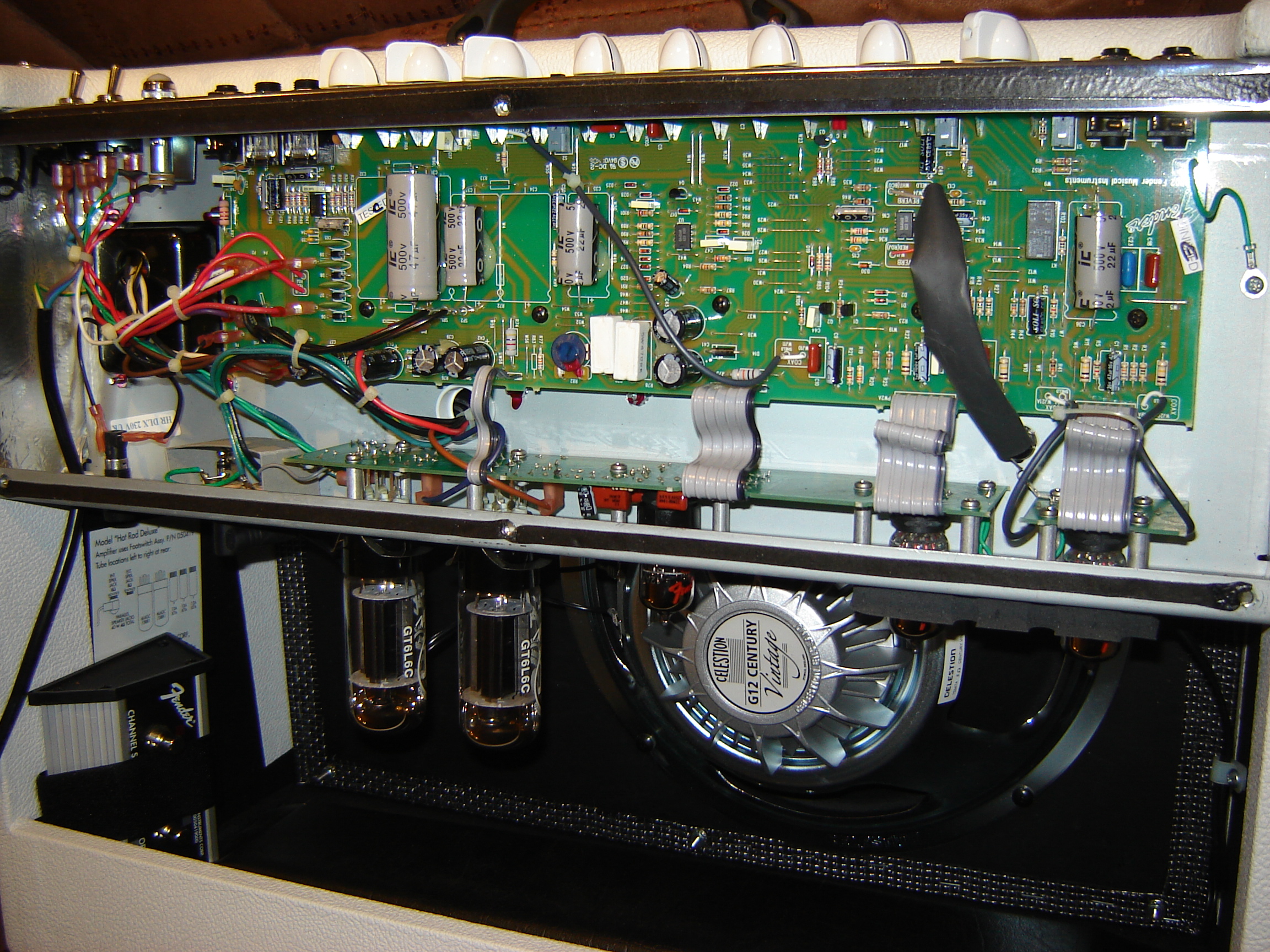 Photo Fender Hot Rod Deluxe White Lightning Limited Edition HR DLX White Lightning Ltd Ed