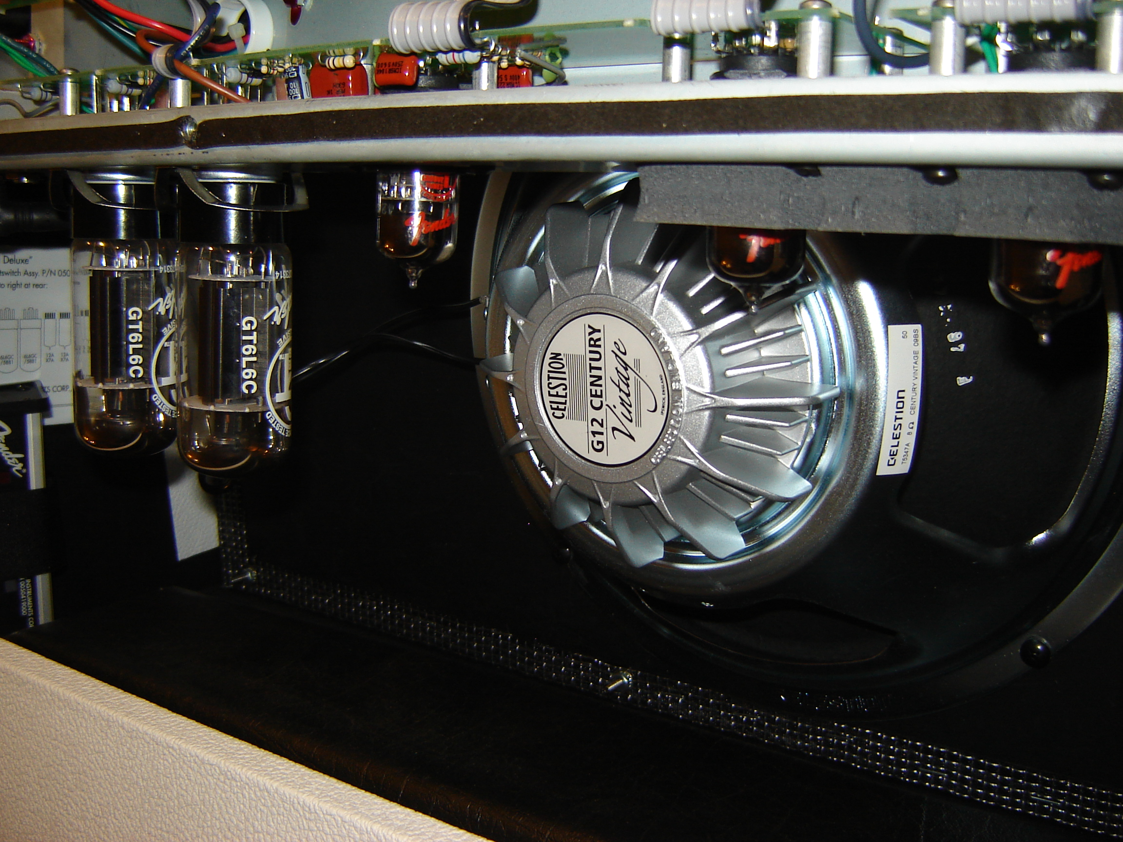 Photo Fender Hot Rod Deluxe White Lightning Limited Edition HR DLX White Lightning Ltd Ed