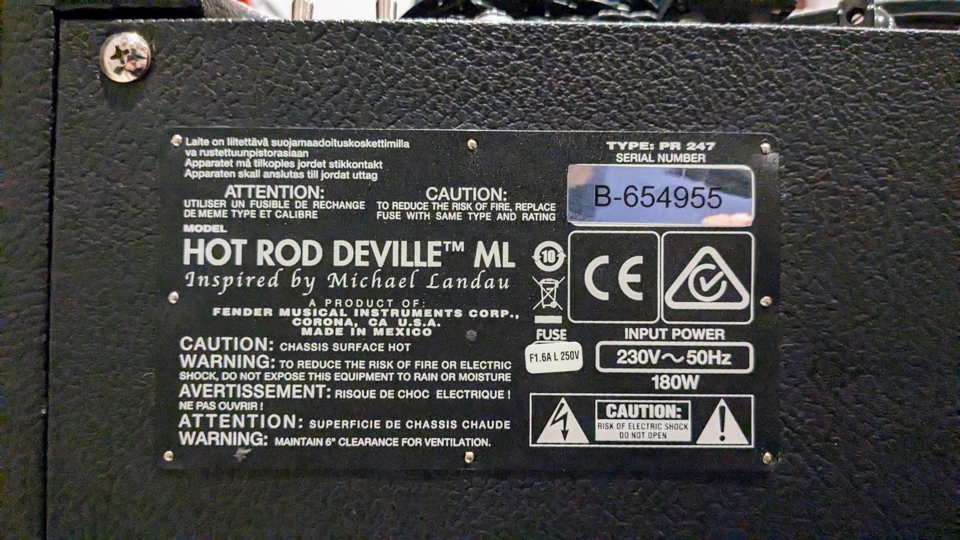 Fender Hot Rod Deville ML 212 Combo (Région Wallonne) Audiofanzine