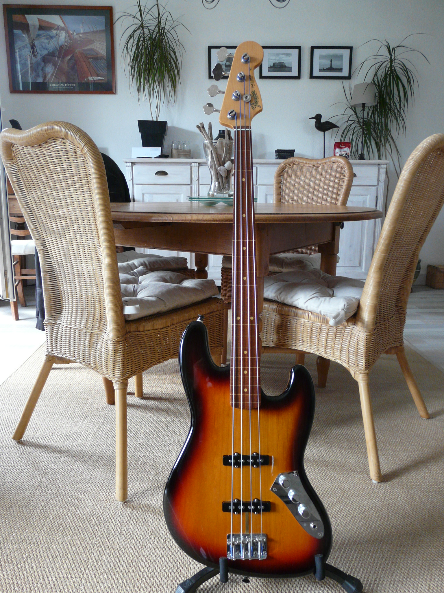 Photo Fender Jaco Pastorius Fretless Jazz Bass Fender Jaco Pastorius