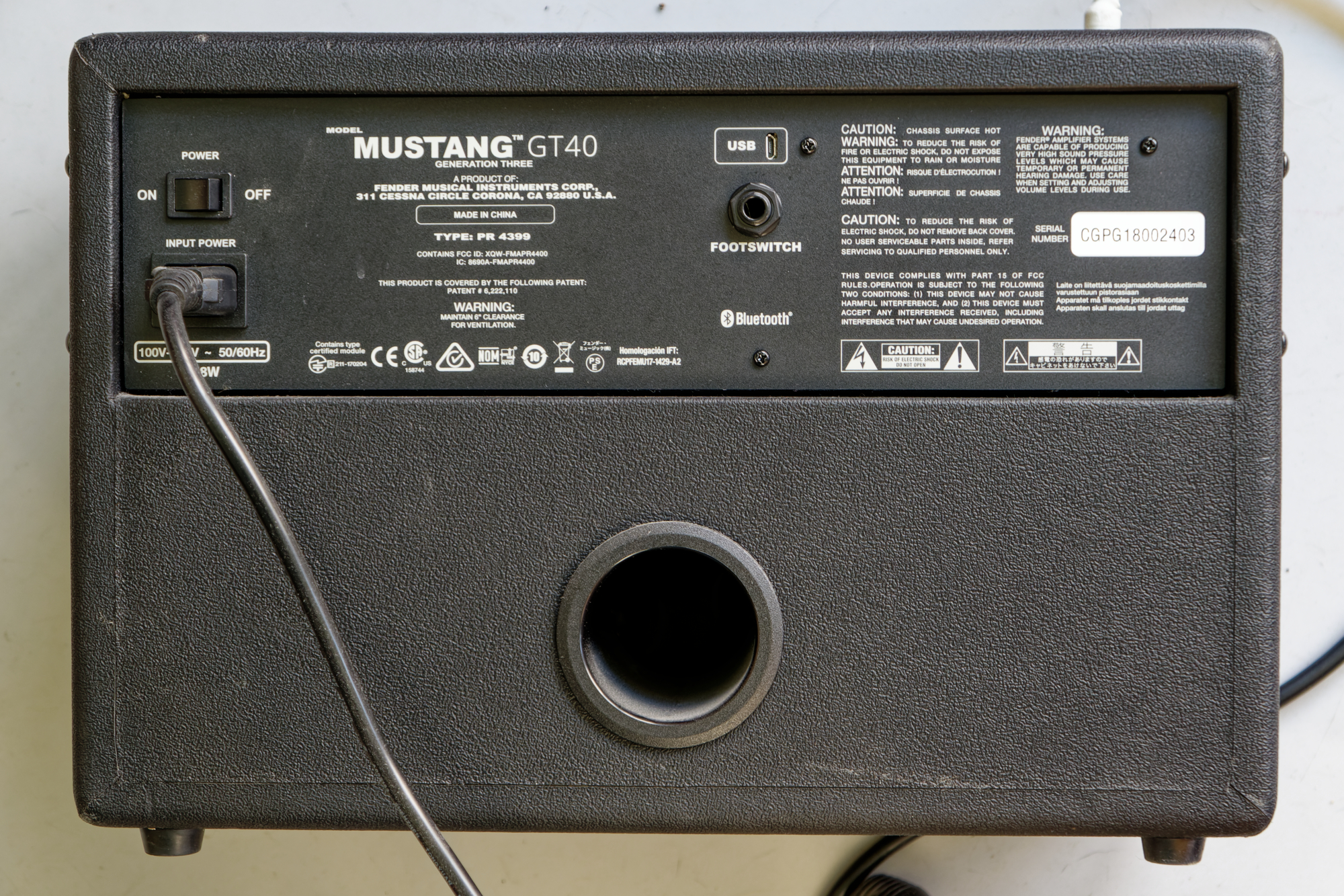 Mustang GT40 - Fender Mustang GT40 - Audiofanzine